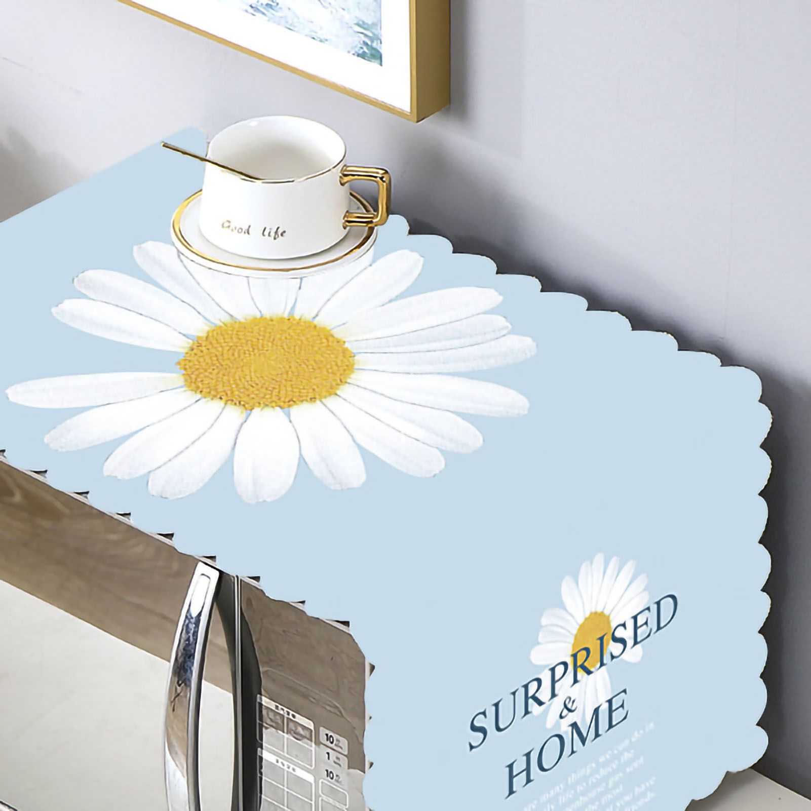 Microwave Cover Cloth Oven Cute Dust Proof Shiled Universal Oil Proof Nordic view 3
