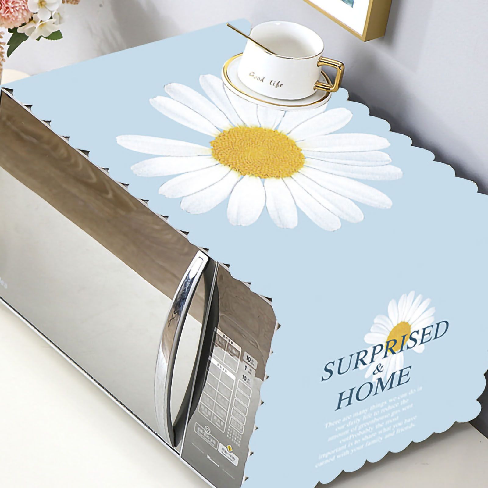 Microwave Cover Cloth Oven Cute Dust Proof Shiled Universal Oil Proof Nordic view 5