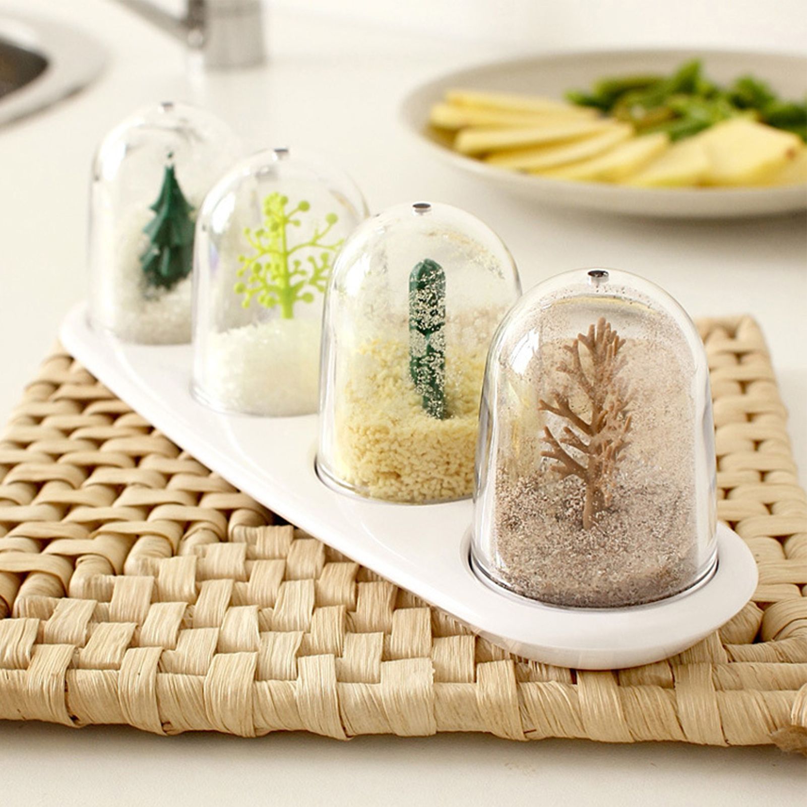 4pcs Seasoning Storage Container Innovative Cute Design Seasoning Shaker view 6