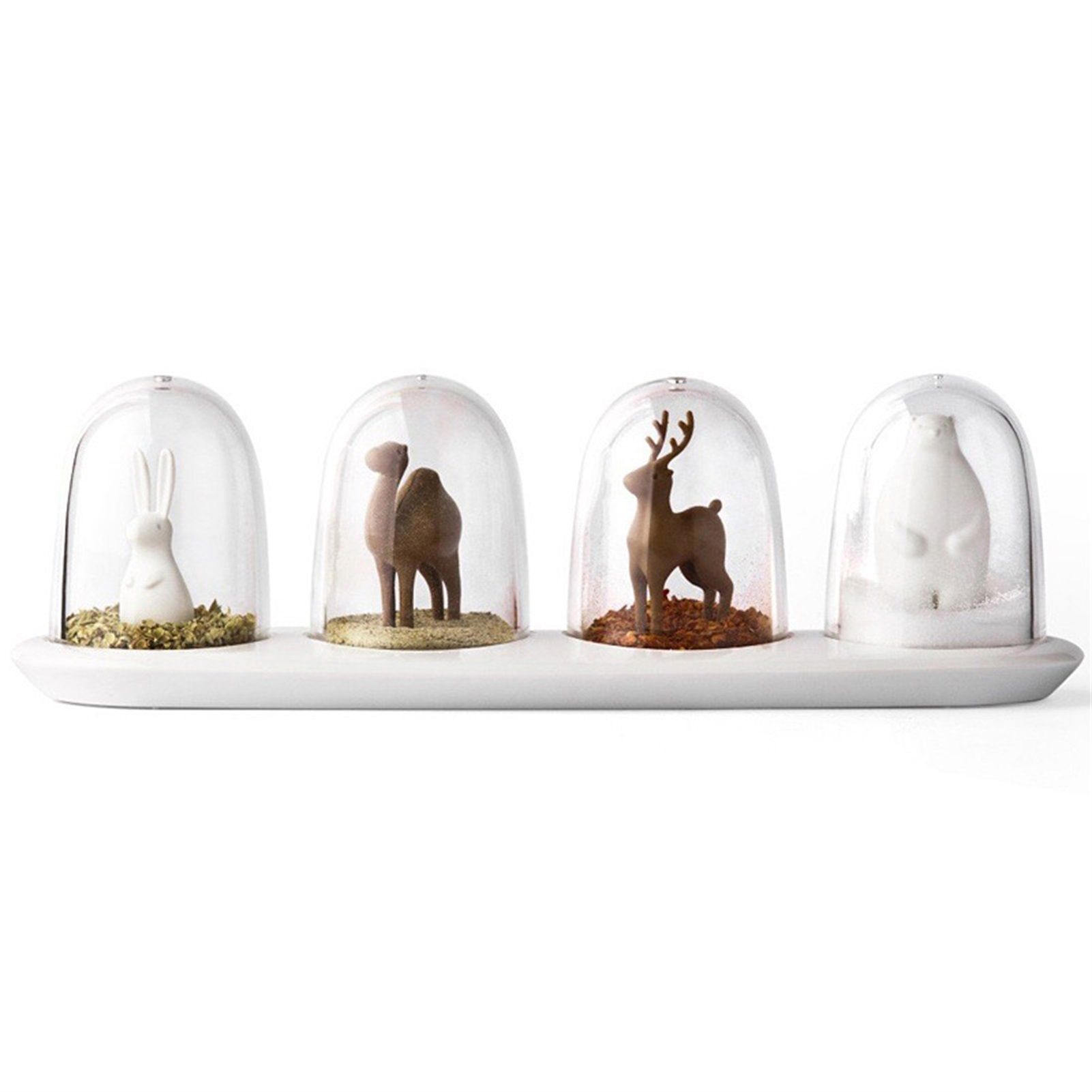 4pcs Seasoning Storage Container Innovative Cute Design Seasoning Shaker
