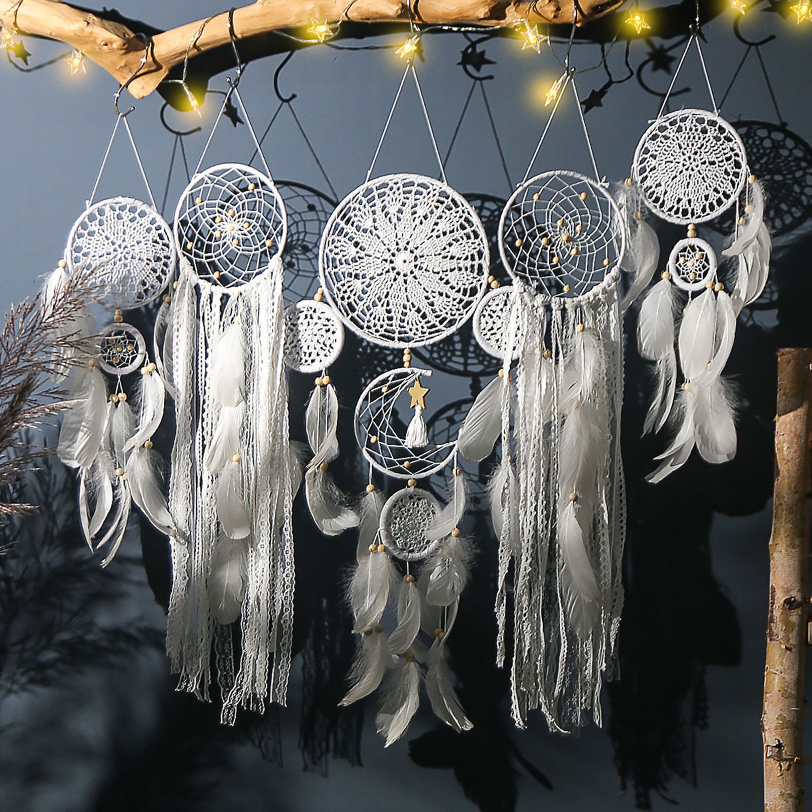 Dream Catcher Home Office Wind Chimes Ornament Wall Decoration view 6