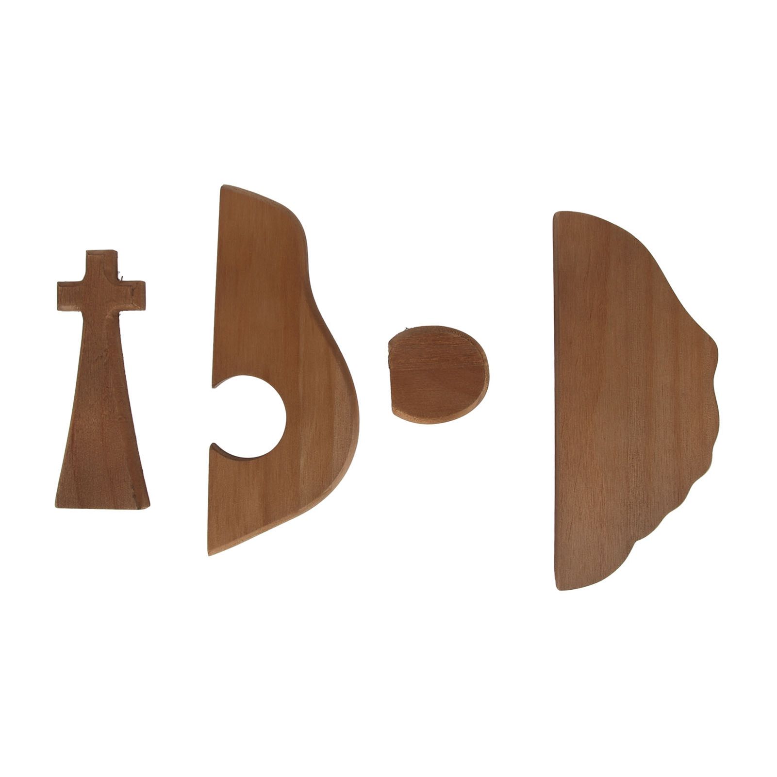 Easter Scene Cross Decoration Wooden Jesus Empty Tomb Statue Easter Cross view 2