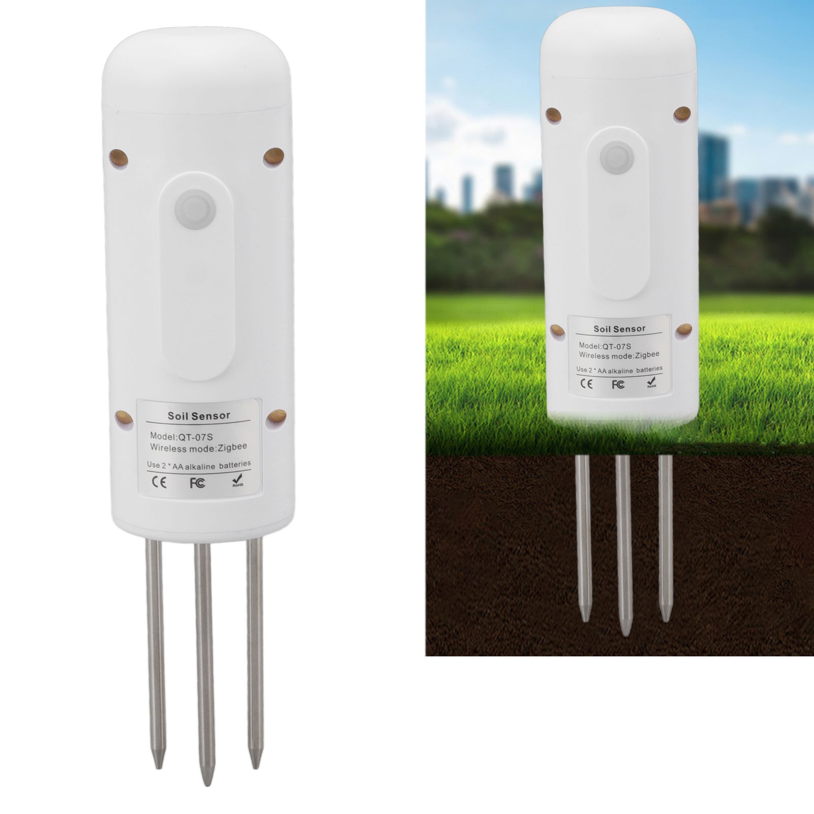 Wireless Soil Sensor Temperature and Humidity Measuring Tool for Zigbee view 12