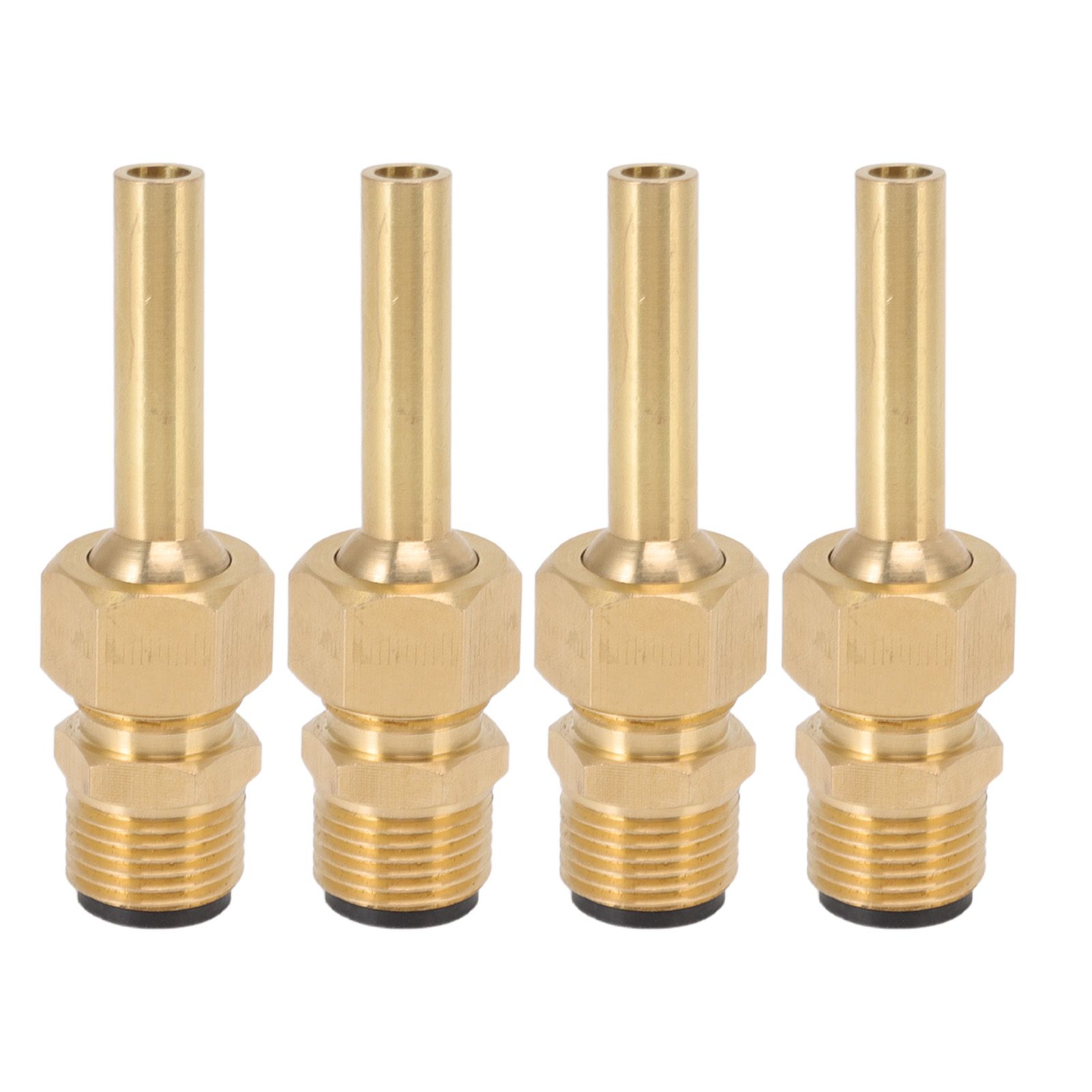 4 PCS Water Fountain Nozzles Pure Copper Large Hexagonal Direct Jet Nozzle