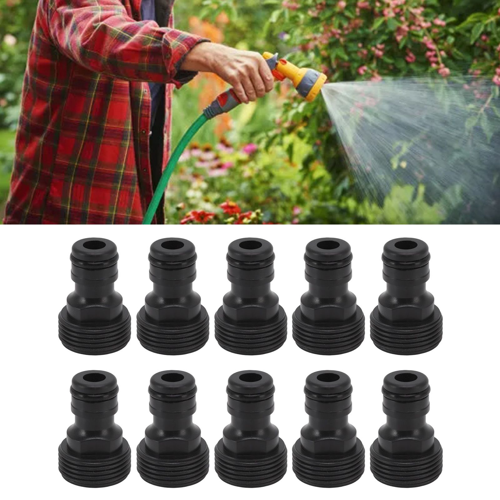 10 Pcs Tap Connector G3/4 Male Thread 25mm Quick Connector Nipple Hose Quick view 11
