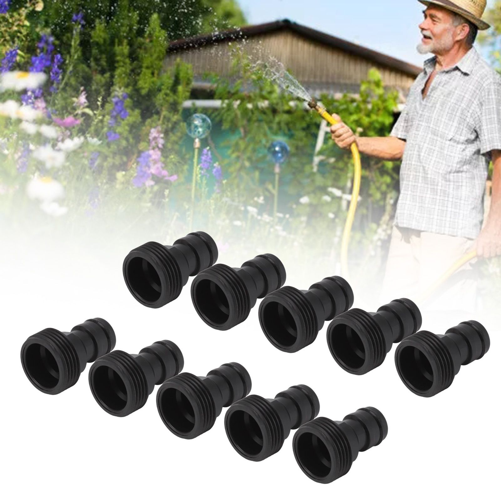 10 Pcs Tap Connector G3/4 Male Thread 25mm Quick Connector Nipple Hose Quick view 12