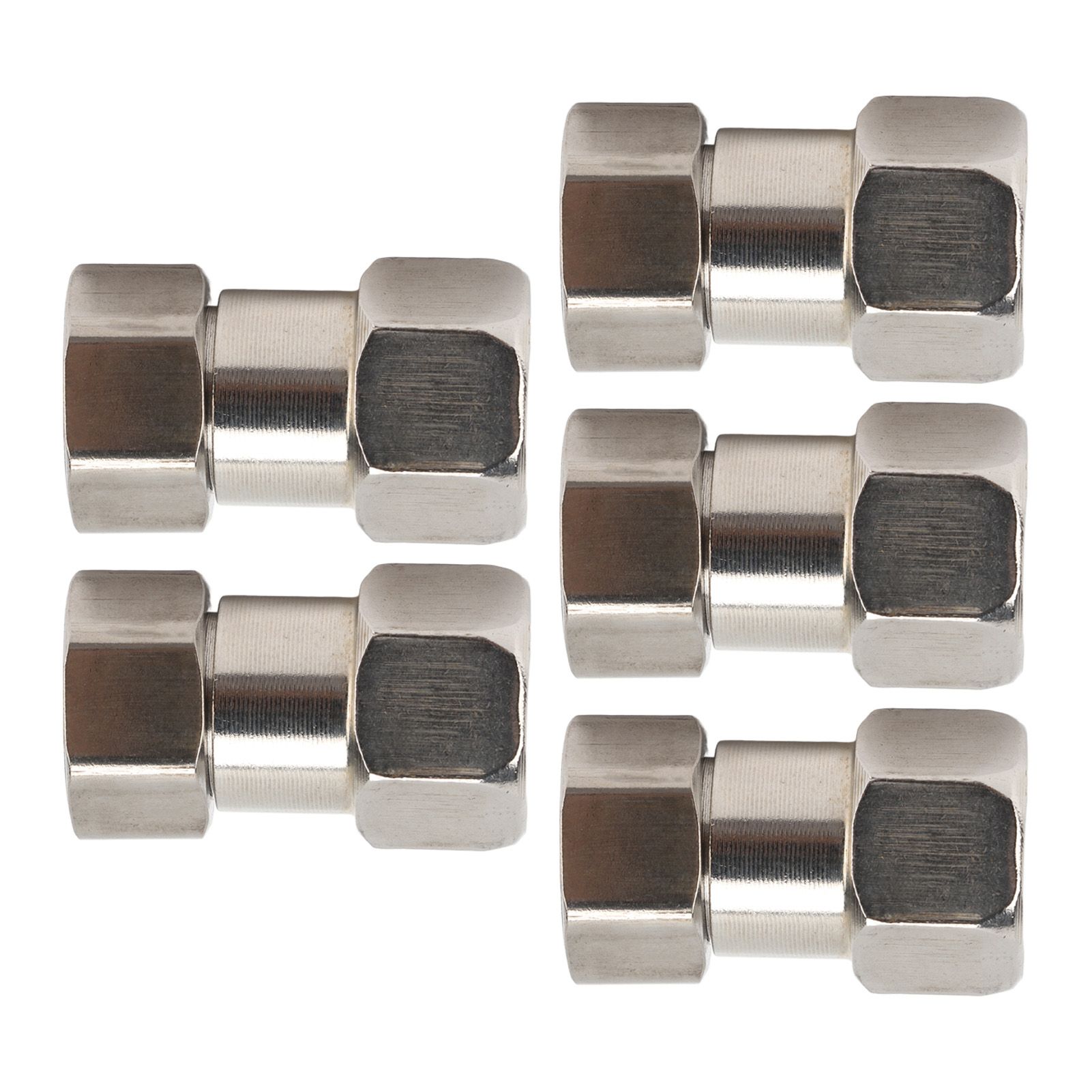 5PCS Plumbing Fittings Stainless Steel Female Thread Pipe Adapter Fittings for view 2