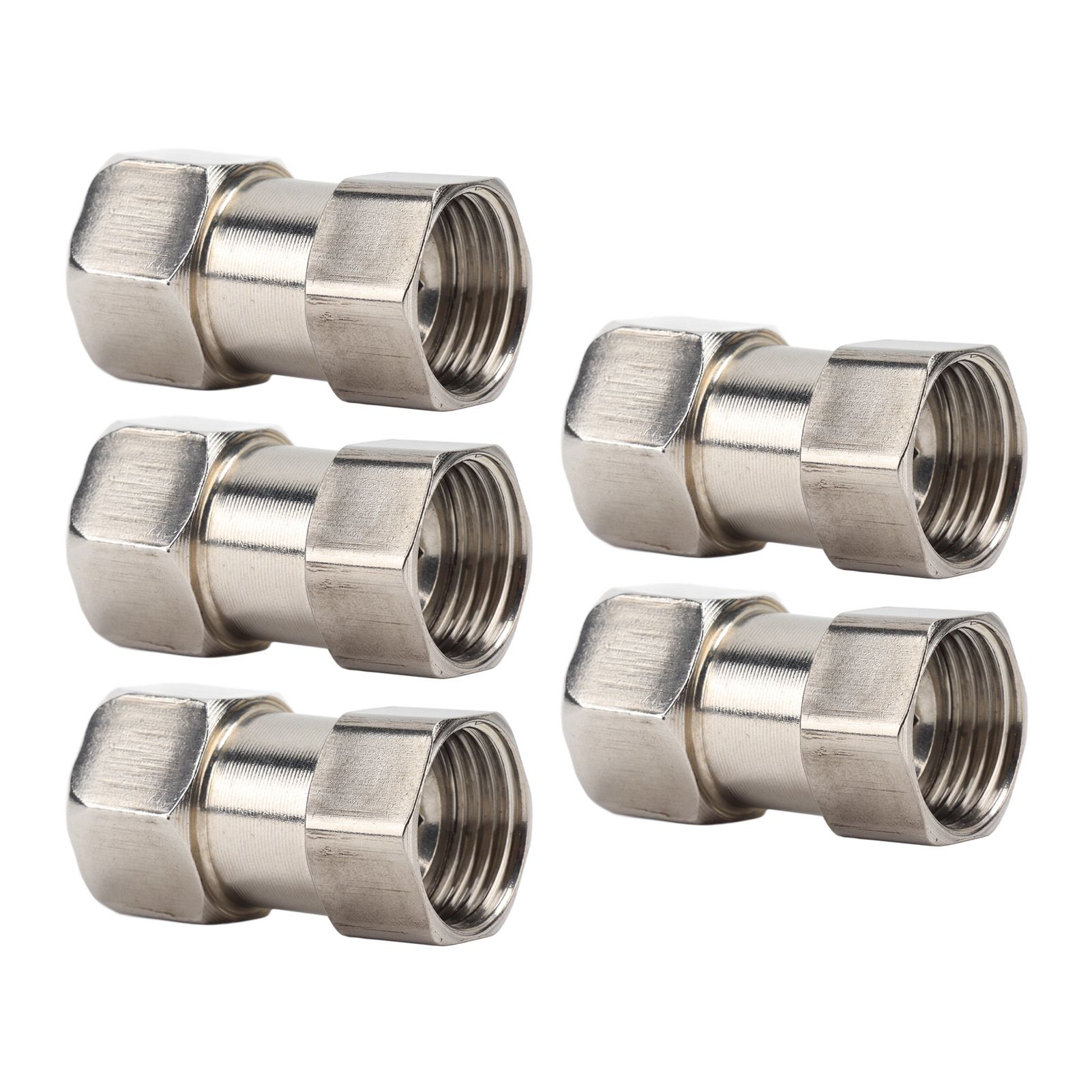5PCS Plumbing Fittings Stainless Steel Female Thread Pipe Adapter Fittings for view 5
