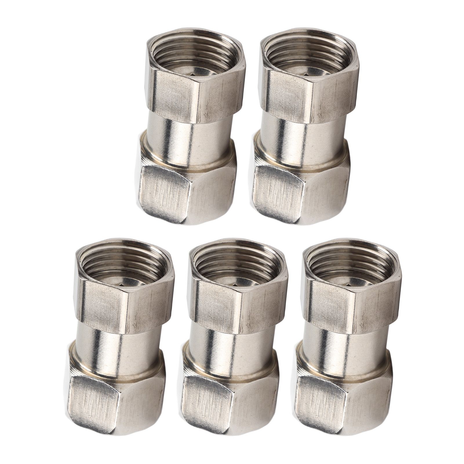 5PCS Plumbing Fittings Stainless Steel Female Thread Pipe Adapter Fittings for view 3