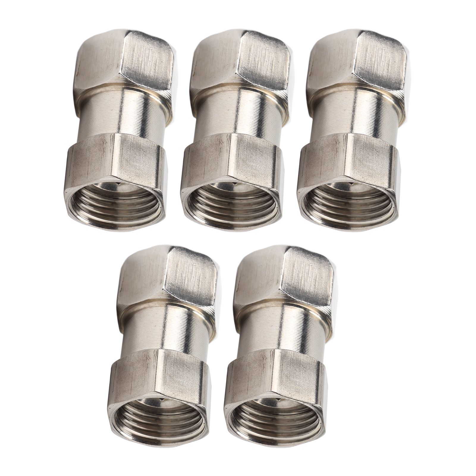 5PCS Plumbing Fittings Stainless Steel Female Thread Pipe Adapter Fittings for view 4