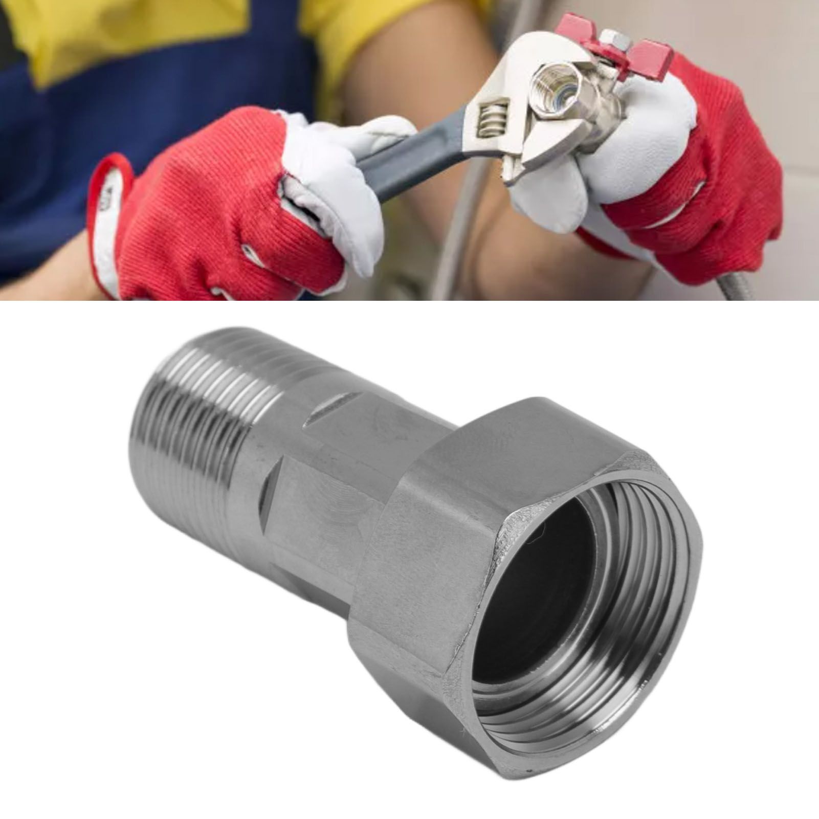 Stainless Steel Pipe Fitting Plumbing Butt Joint Adapter Spa Hot Tub view 12