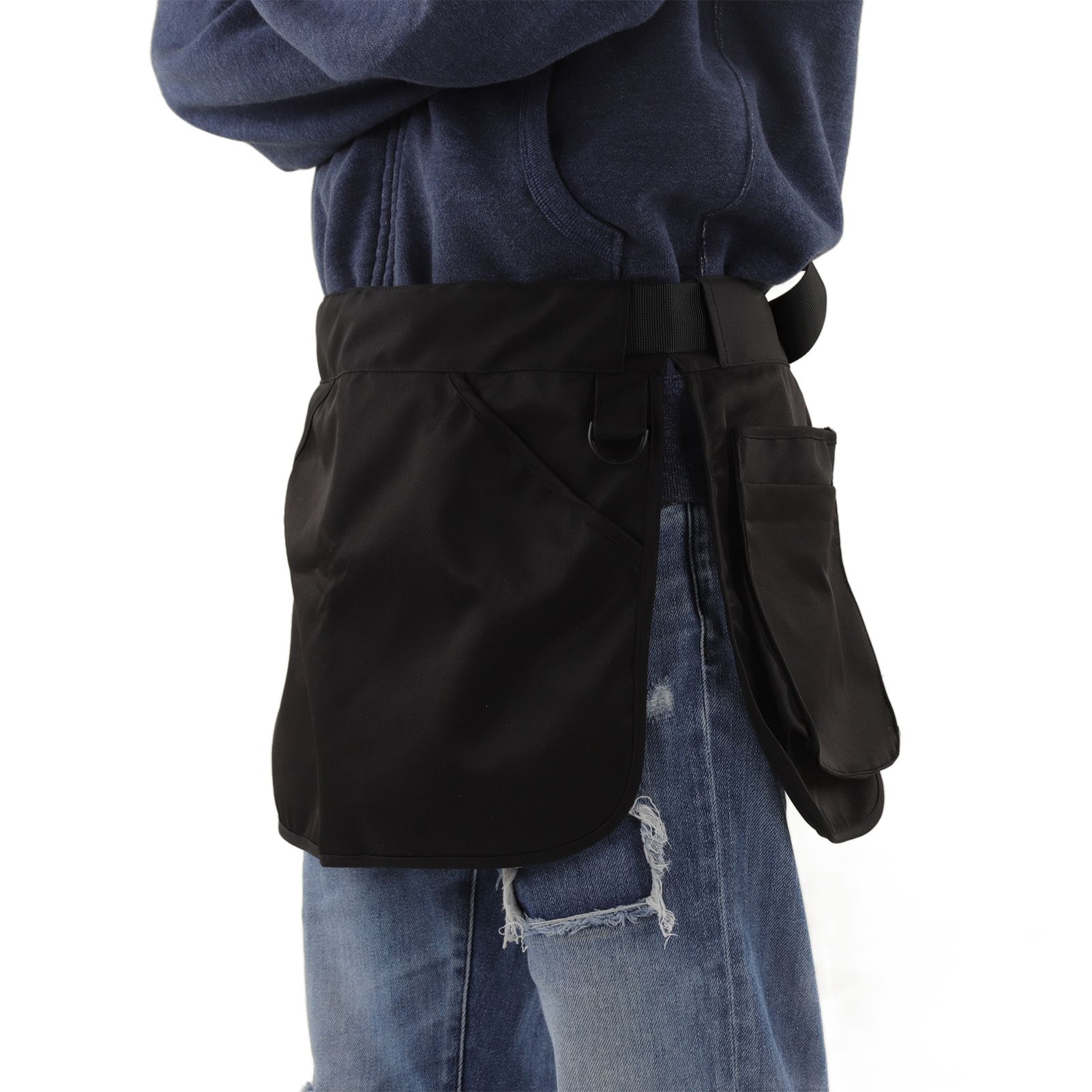 Waist Belt Bag Adjustable Large Capacity Multi Pocket Multifunctional Apron view 9