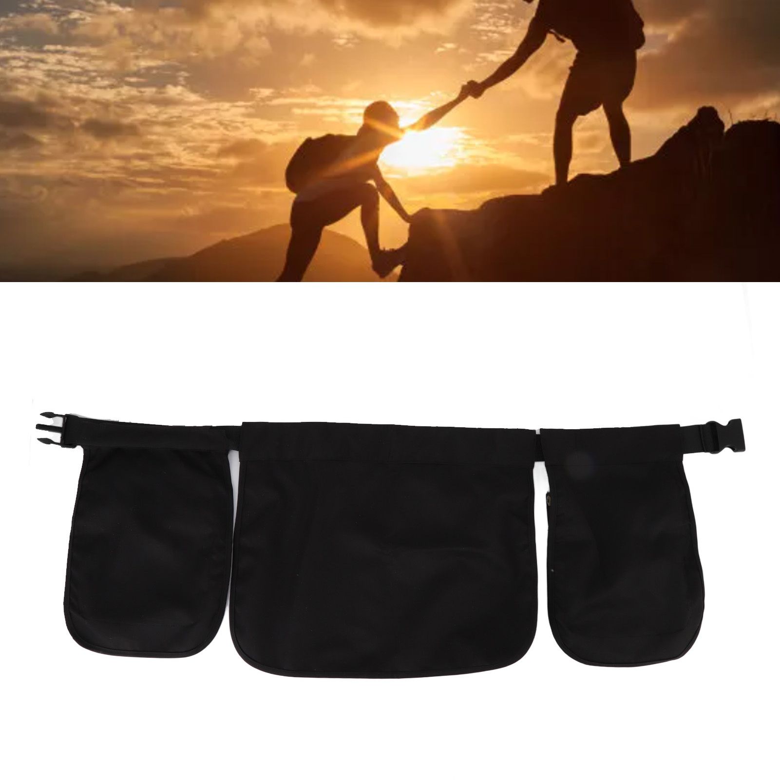 Waist Belt Bag Adjustable Large Capacity Multi Pocket Multifunctional Apron view 11