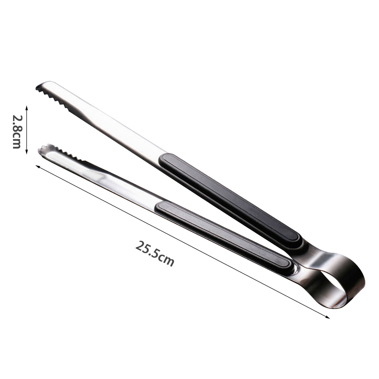 Kitchen Cooking Tong Stainless Steel Easy to Clean Teeth Mouth Steak Clip for view 14