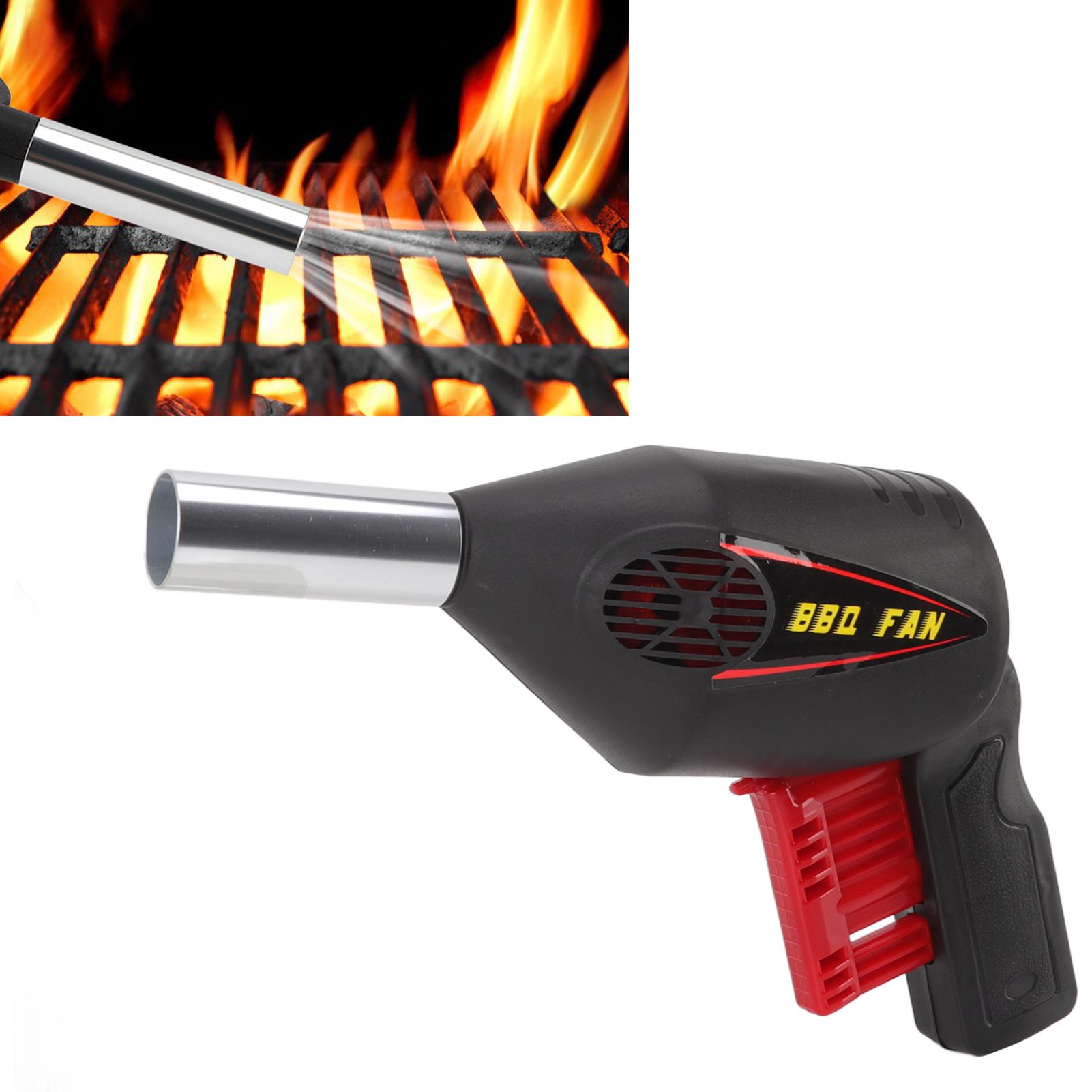 BBQ Air Blower Ventilator Portable Picnic Hand Held Fan Camping Cooking Tools view 11