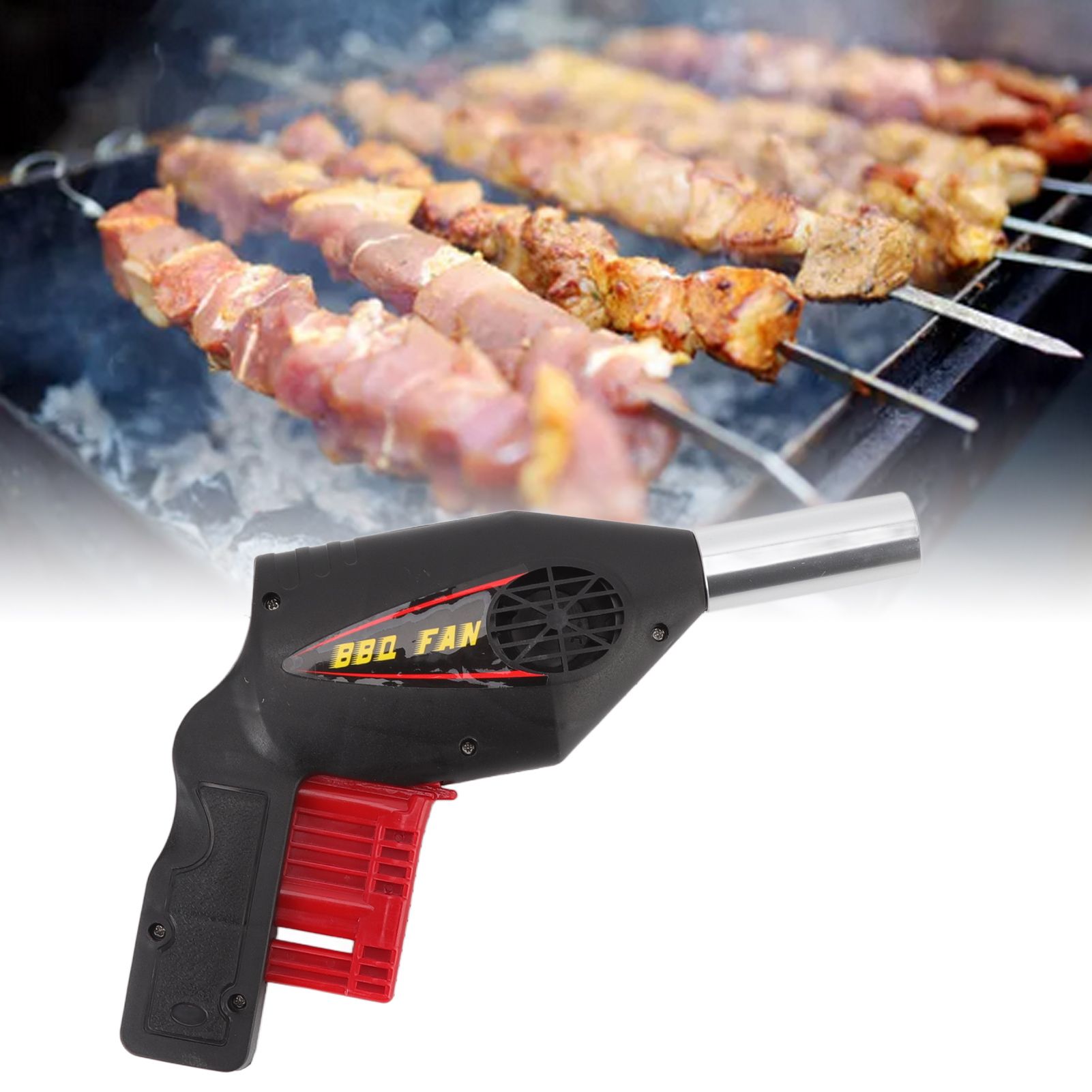 BBQ Air Blower Ventilator Portable Picnic Hand Held Fan Camping Cooking Tools view 12