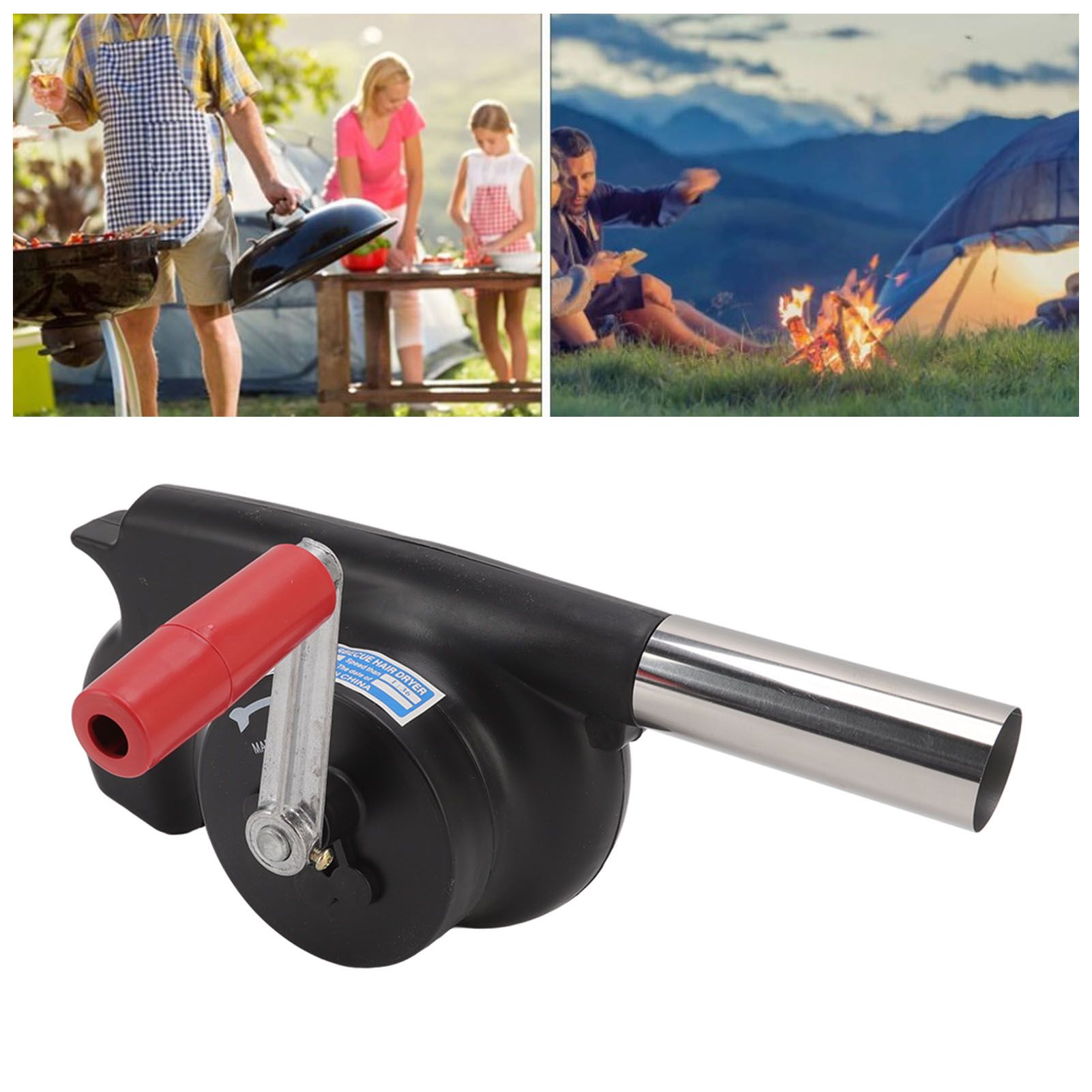 Hand Crank BBQ Blower Lightweight Portable ABS Barbecue Fan for Camping Picnic view 12