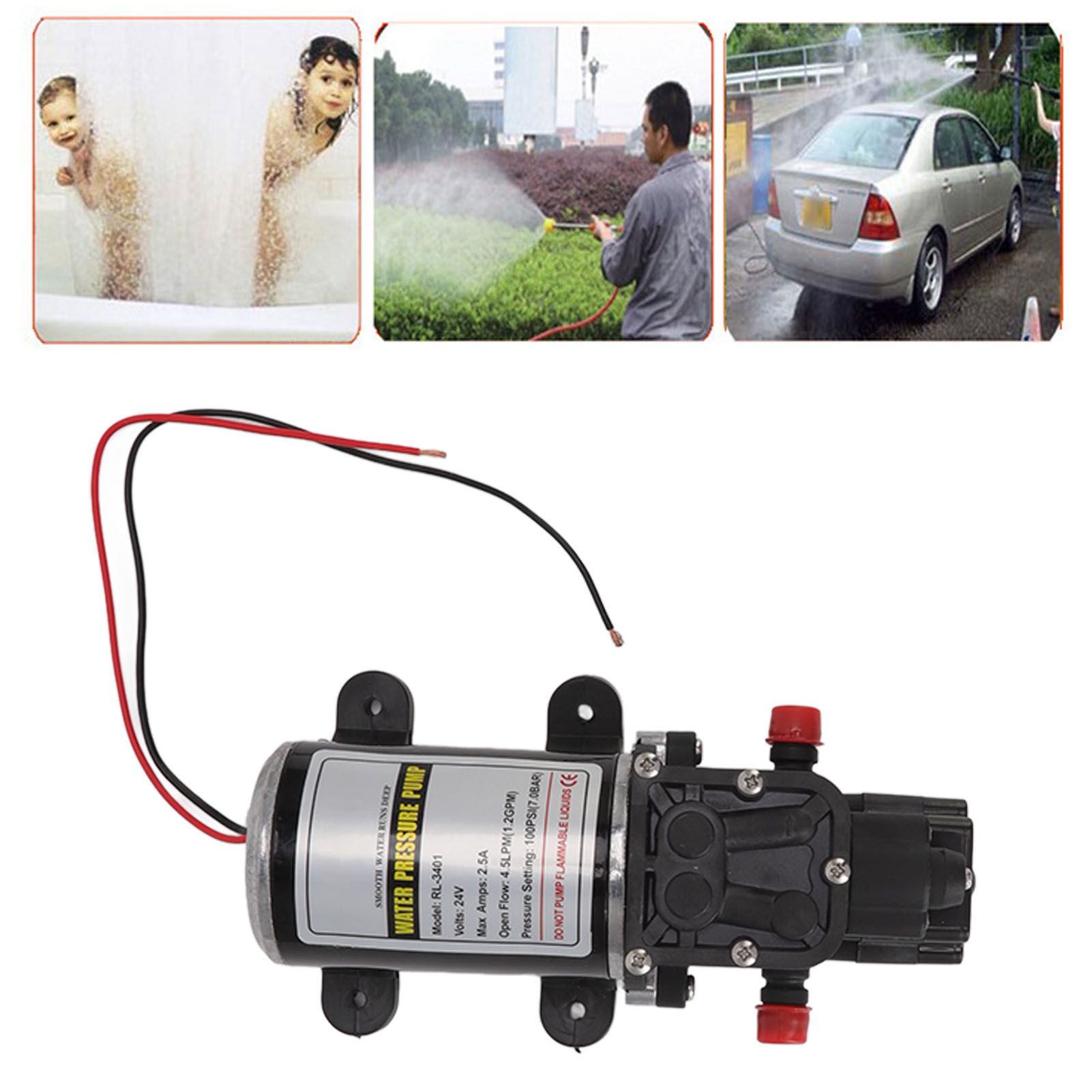 Diaphragm Water Pump Self Priming Intermittent Diaphragm Pump High Pressure view 11