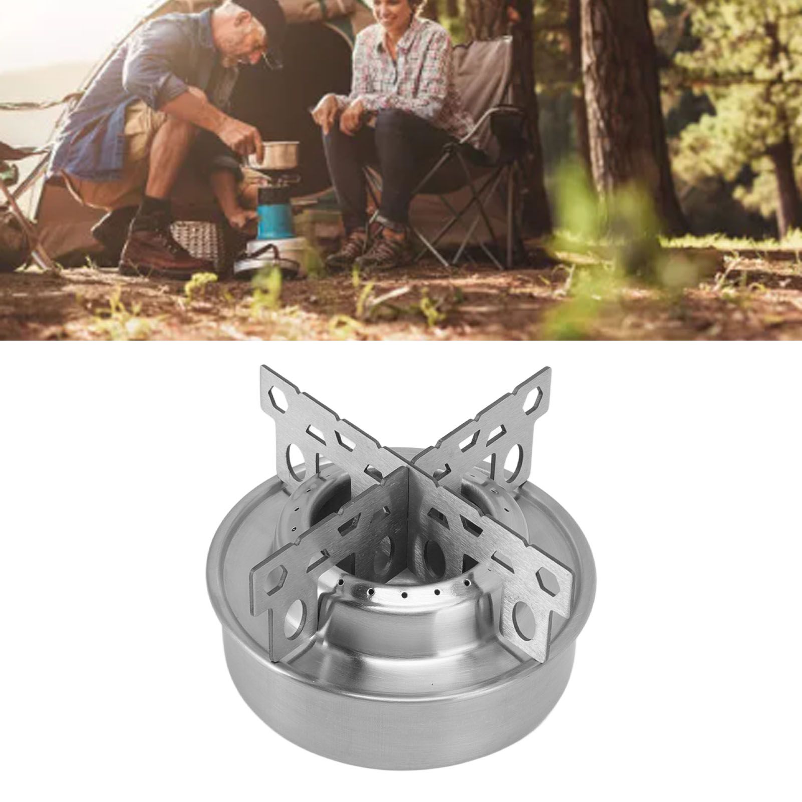 Outdoor Portable Camping Stove Stainless Steel Mini Backpacking Stove for view 12