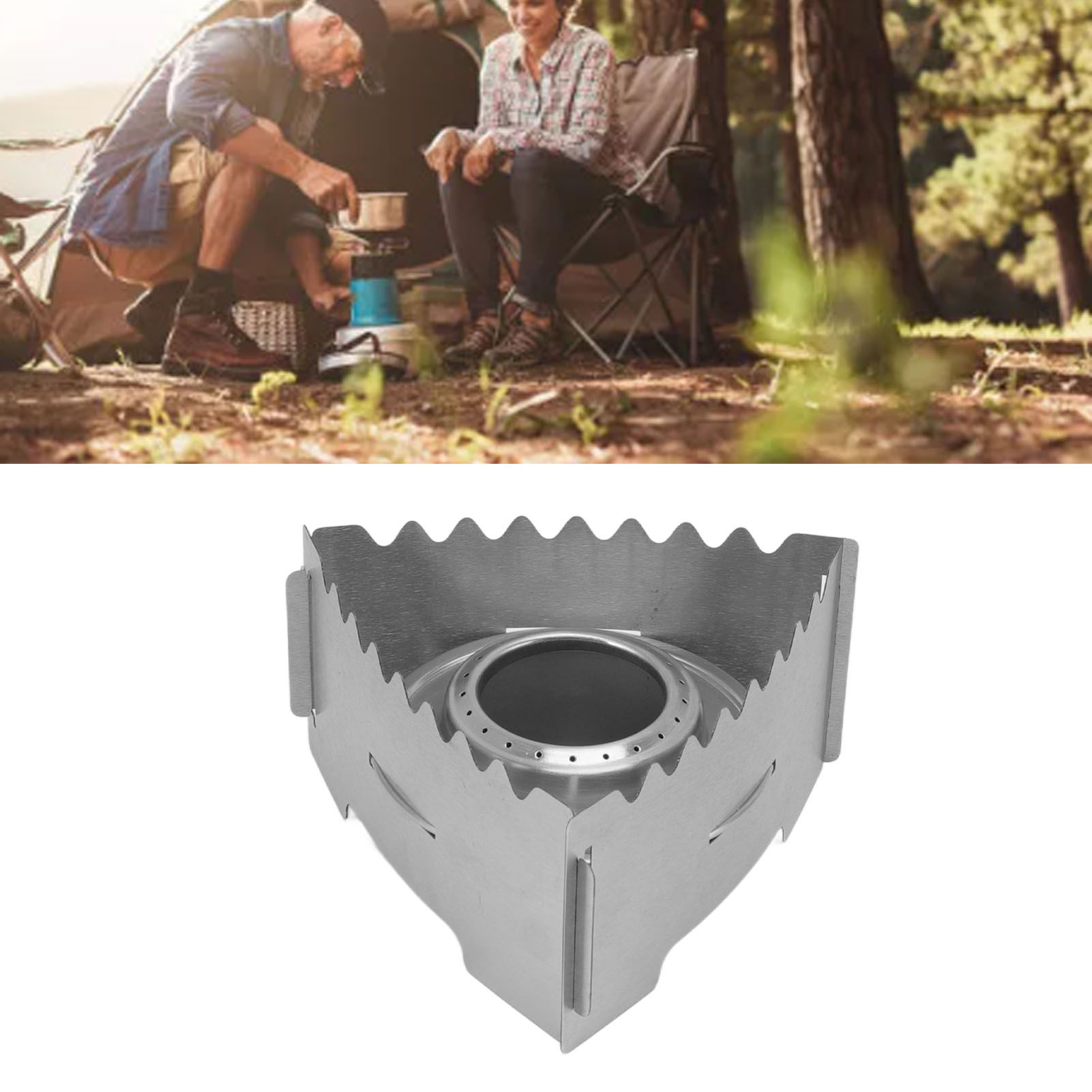 Outdoor Portable Camping Stove Stainless Steel Mini Backpacking Stove for view 12