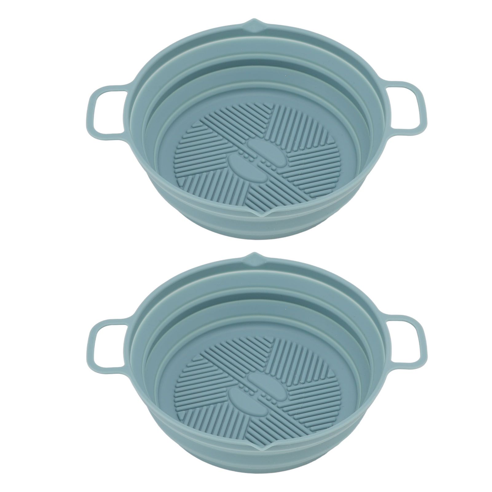 2pcs Fryer Silicone Liner Collapsible Food Grade Silicone Pot for Air Cooker view 3