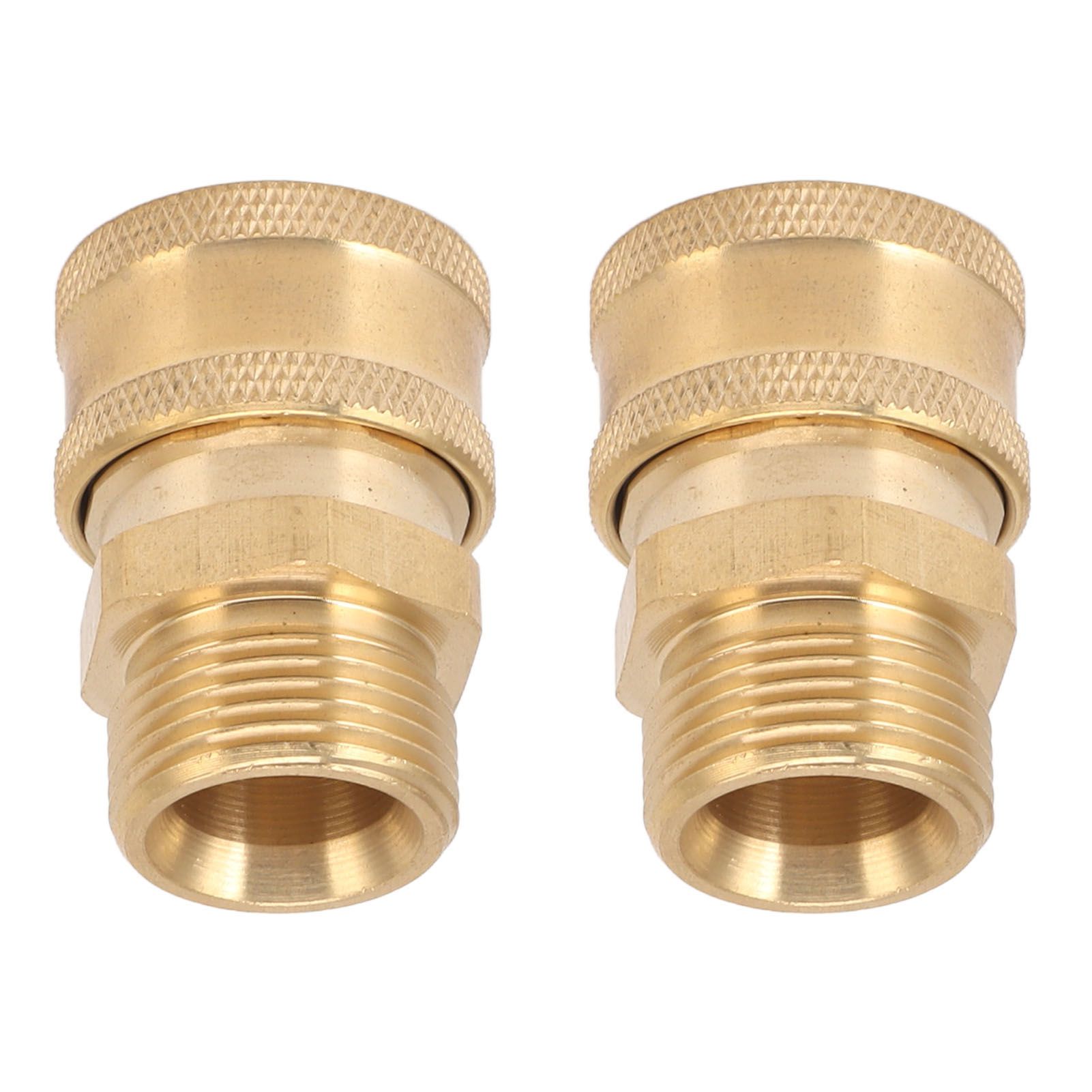 2Pcs Pure Copper M22 High Pressure Washer Fitting Adapter 3/8 Inch NPT Female view 4