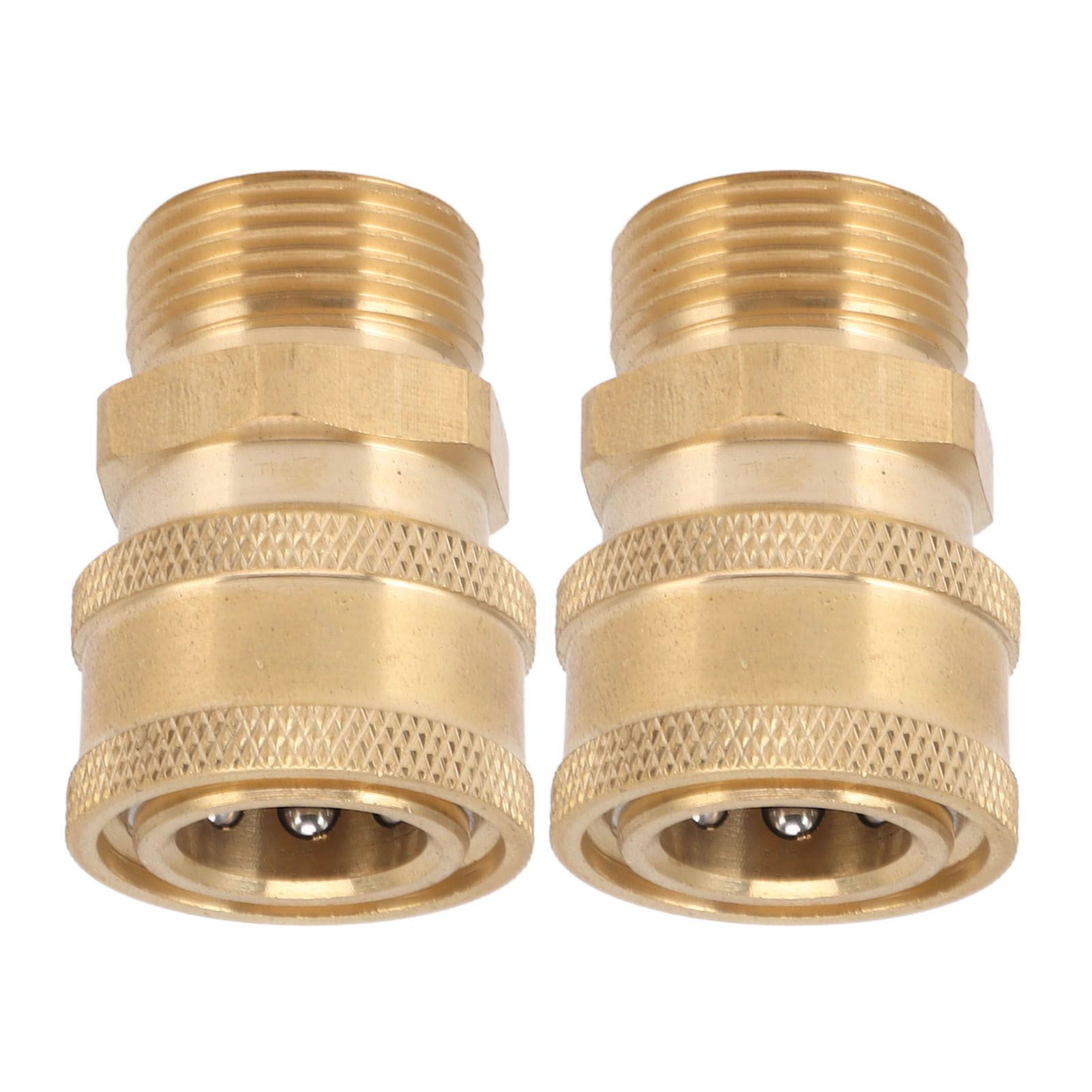 2Pcs Pure Copper M22 High Pressure Washer Fitting Adapter 3/8 Inch NPT Female view 5