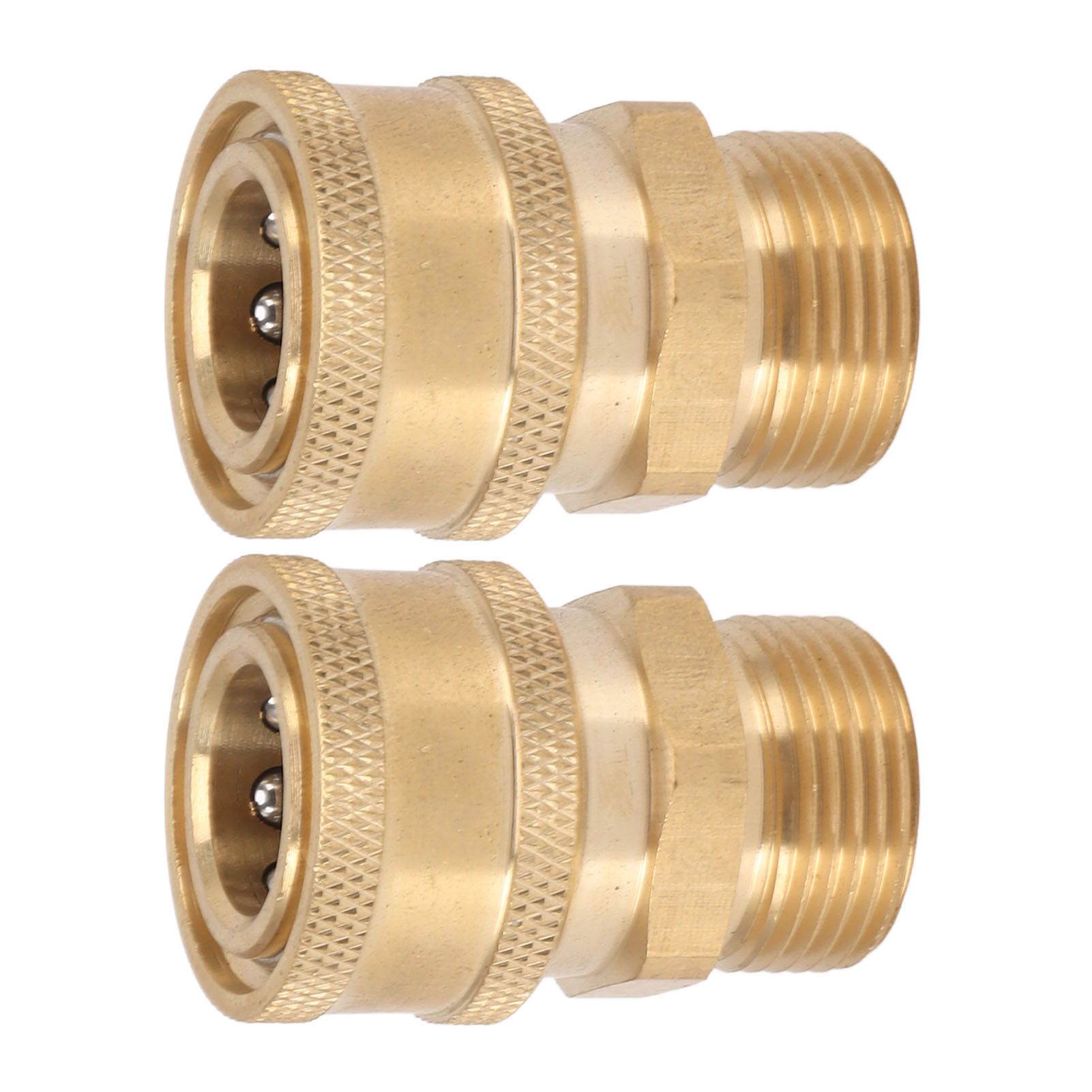 2Pcs Pure Copper M22 High Pressure Washer Fitting Adapter 3/8 Inch NPT Female view 7