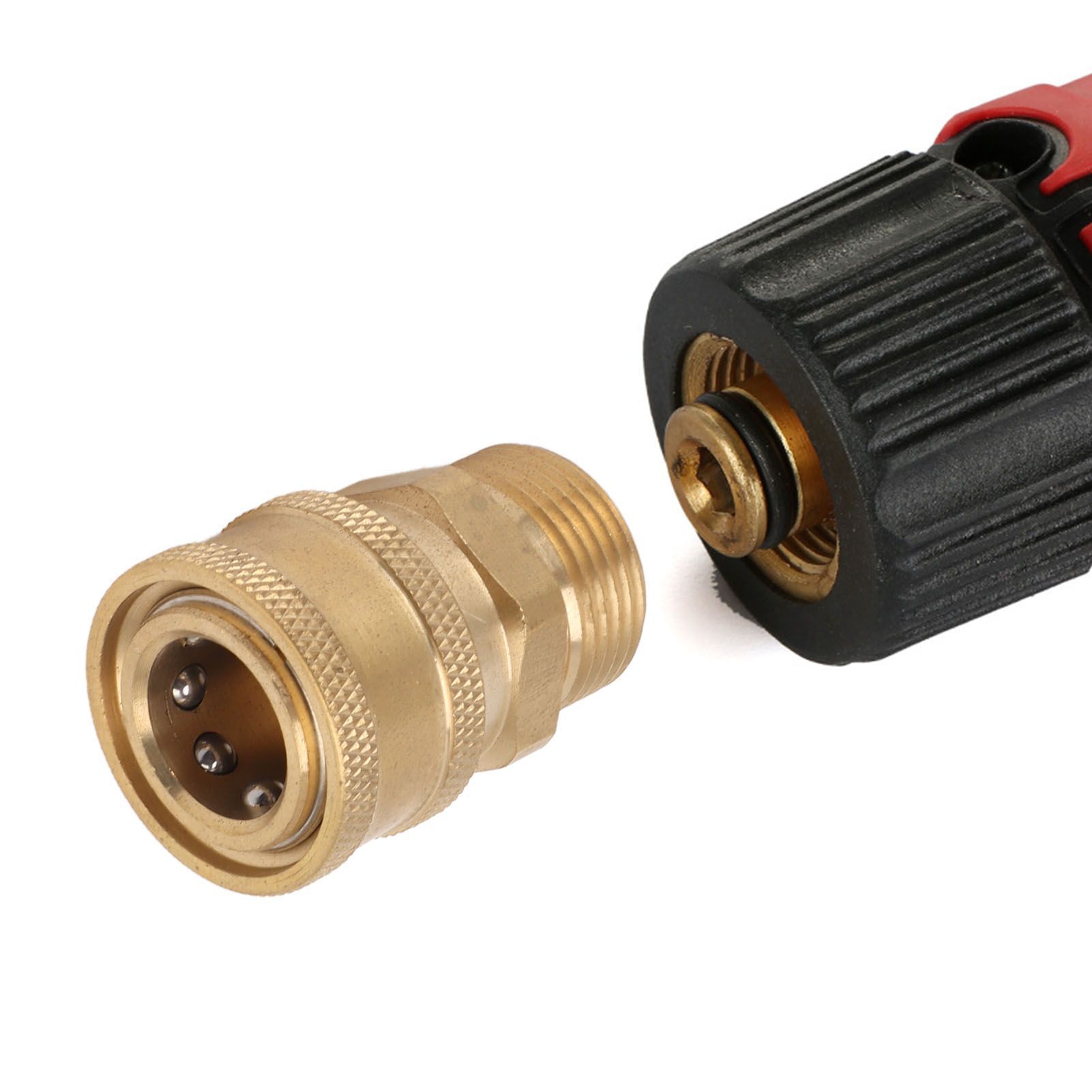 2Pcs Pure Copper M22 High Pressure Washer Fitting Adapter 3/8 Inch NPT Female view 11