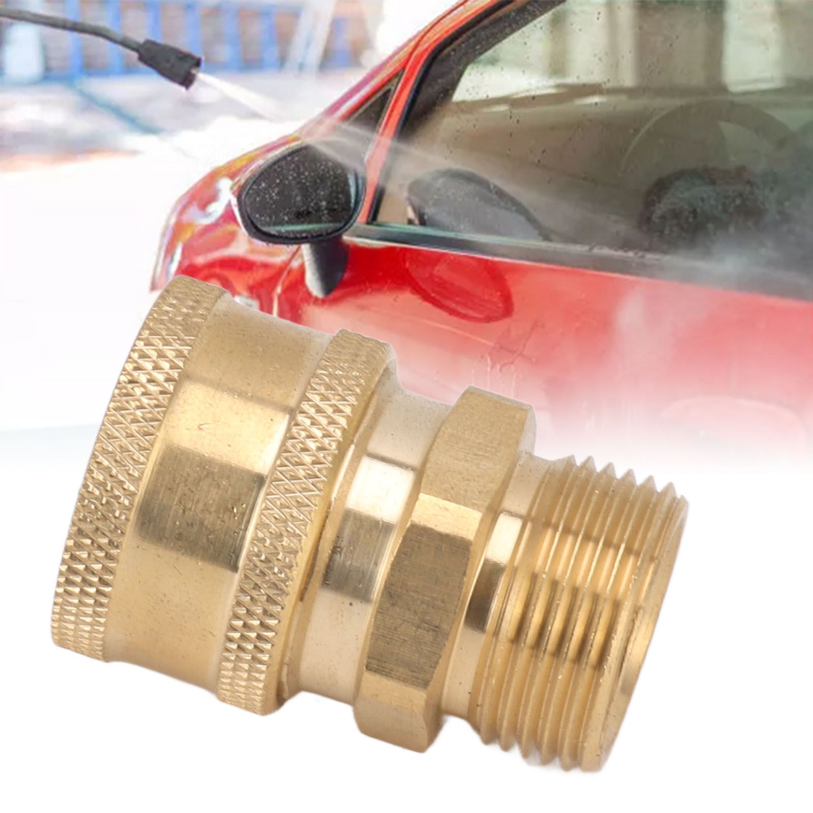 2Pcs Pure Copper M22 High Pressure Washer Fitting Adapter 3/8 Inch NPT Female view 12