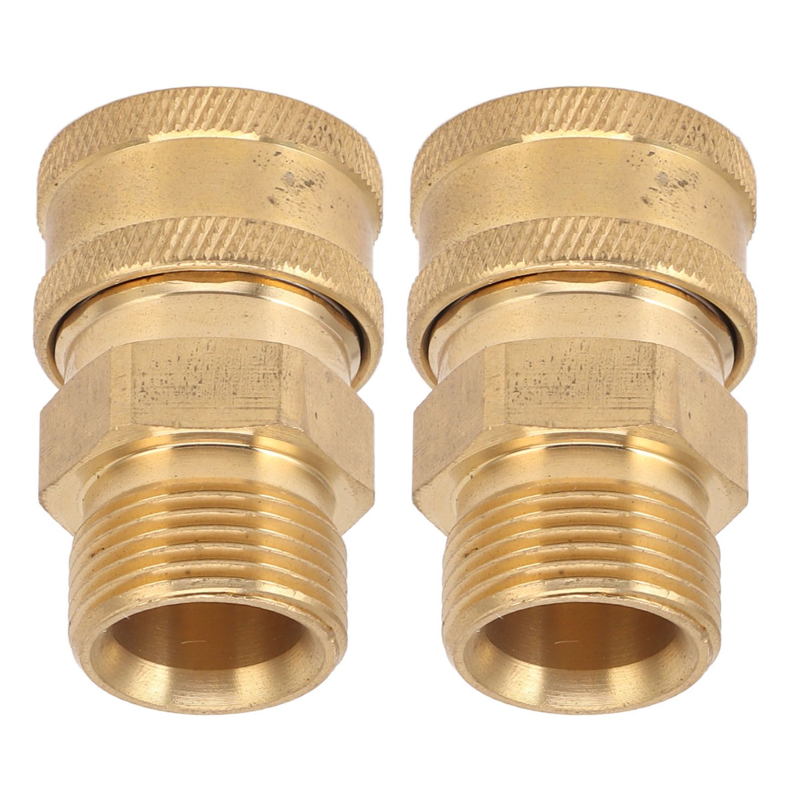 2Pcs Pure Copper M22 High Pressure Washer Fitting Adapter 3/8 Inch NPT Female view 4