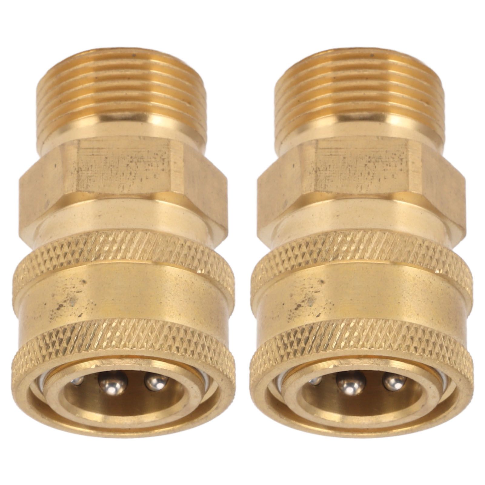 2Pcs Pure Copper M22 High Pressure Washer Fitting Adapter 3/8 Inch NPT Female view 5