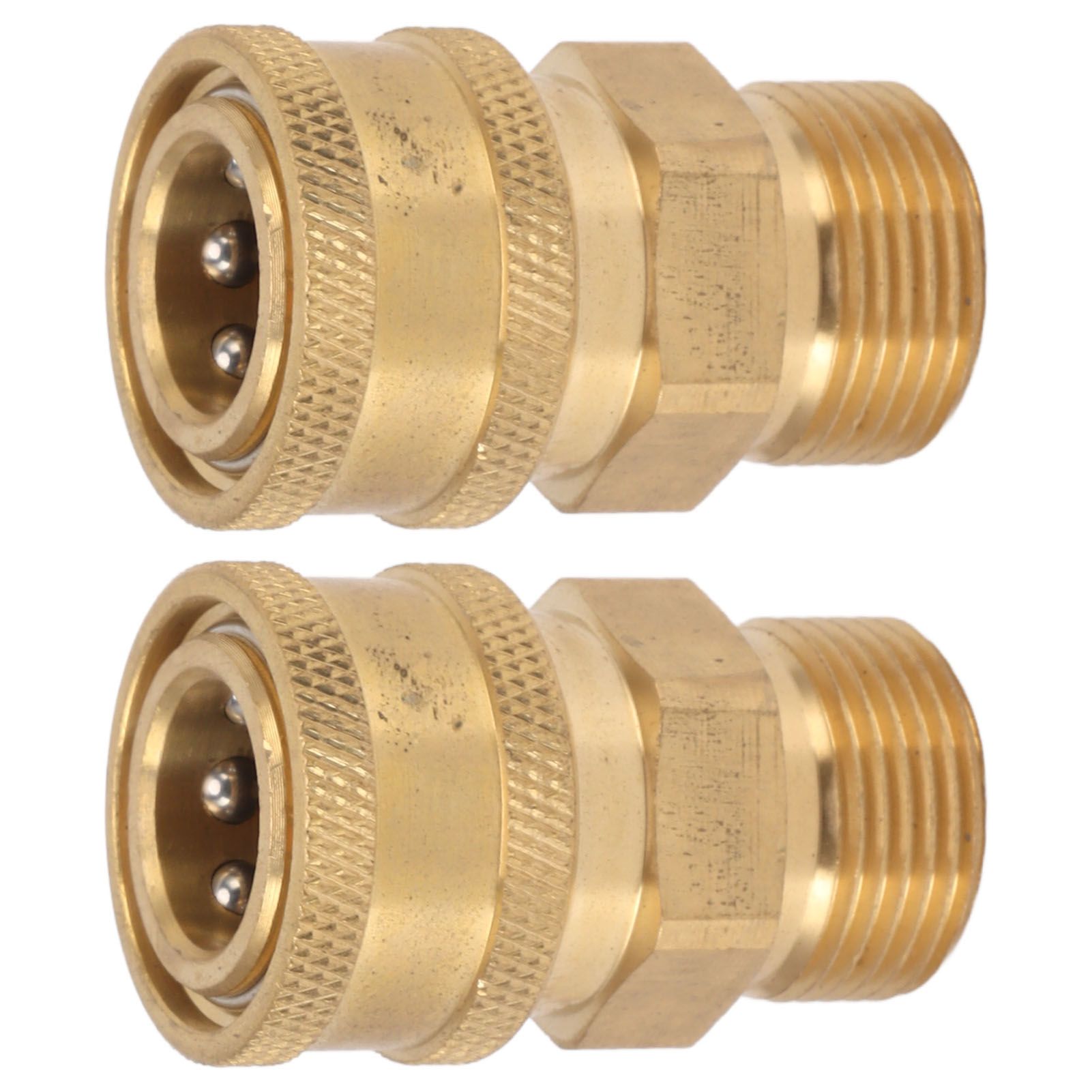 2Pcs Pure Copper M22 High Pressure Washer Fitting Adapter 3/8 Inch NPT Female view 7