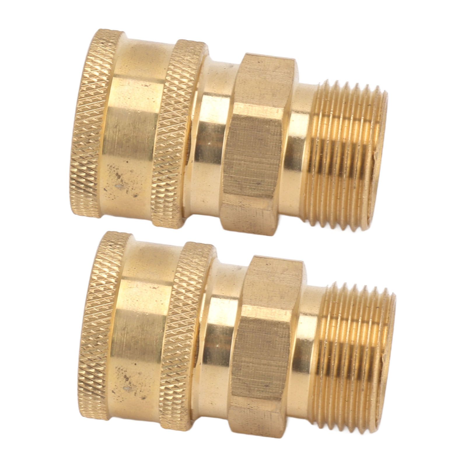 2Pcs Pure Copper M22 High Pressure Washer Fitting Adapter 3/8 Inch NPT Female view 8