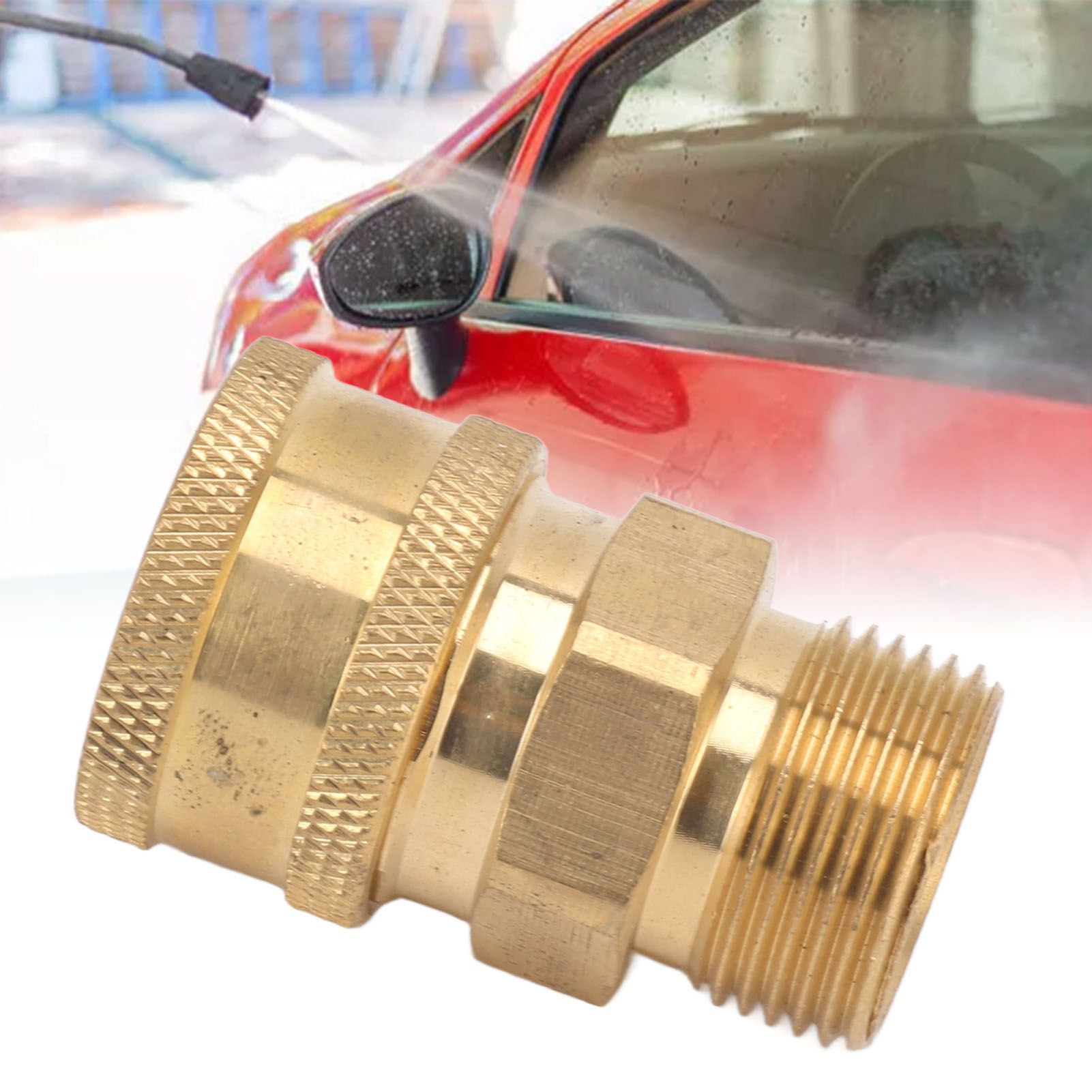 2Pcs Pure Copper M22 High Pressure Washer Fitting Adapter 3/8 Inch NPT Female view 12