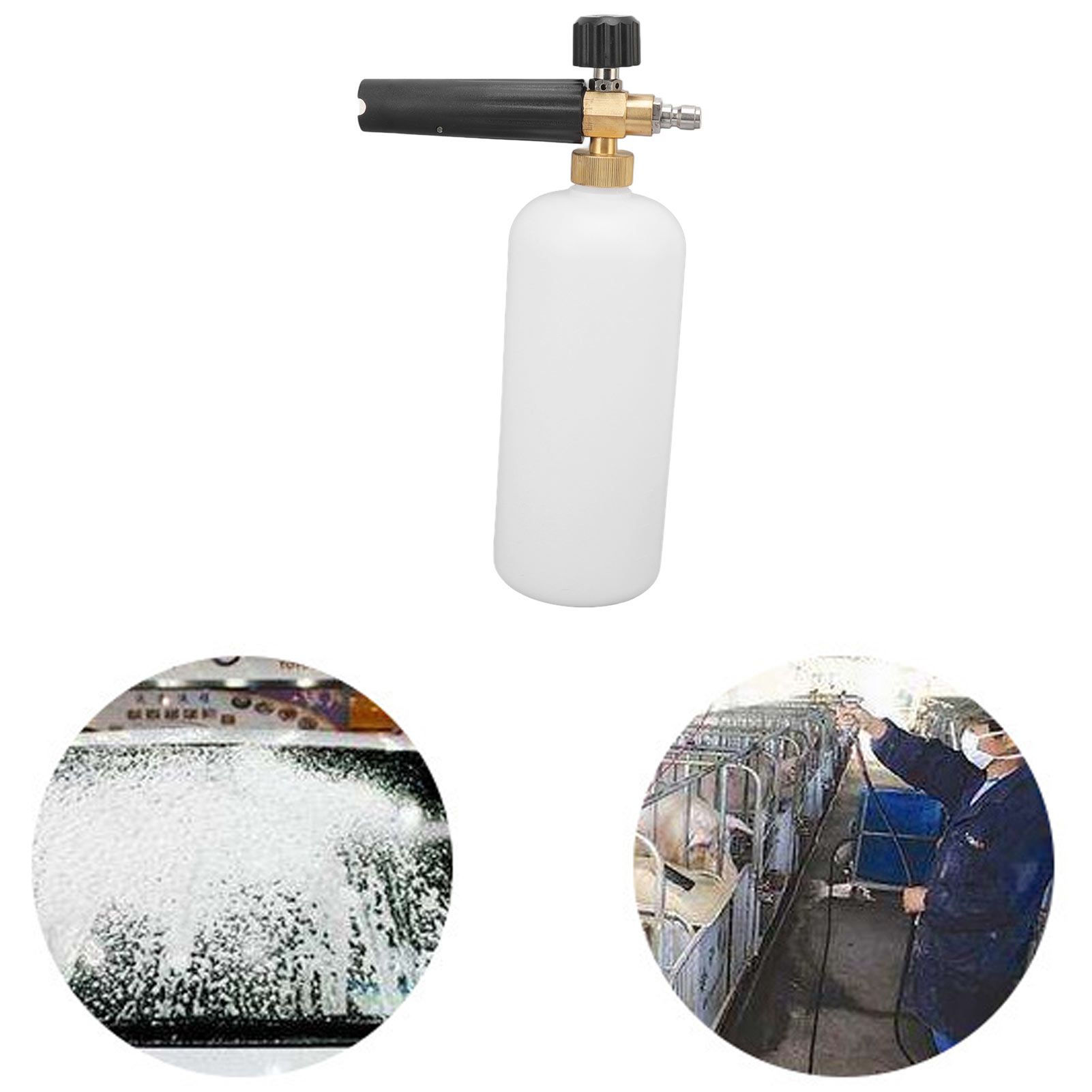 1L Car Wash Foam Spray Bottle Multifunction with G1/4 Quick Connector Copper view 11