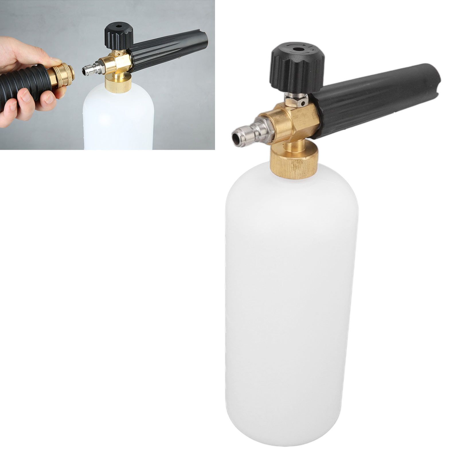1L Car Wash Foam Spray Bottle Multifunction with G1/4 Quick Connector Copper view 12