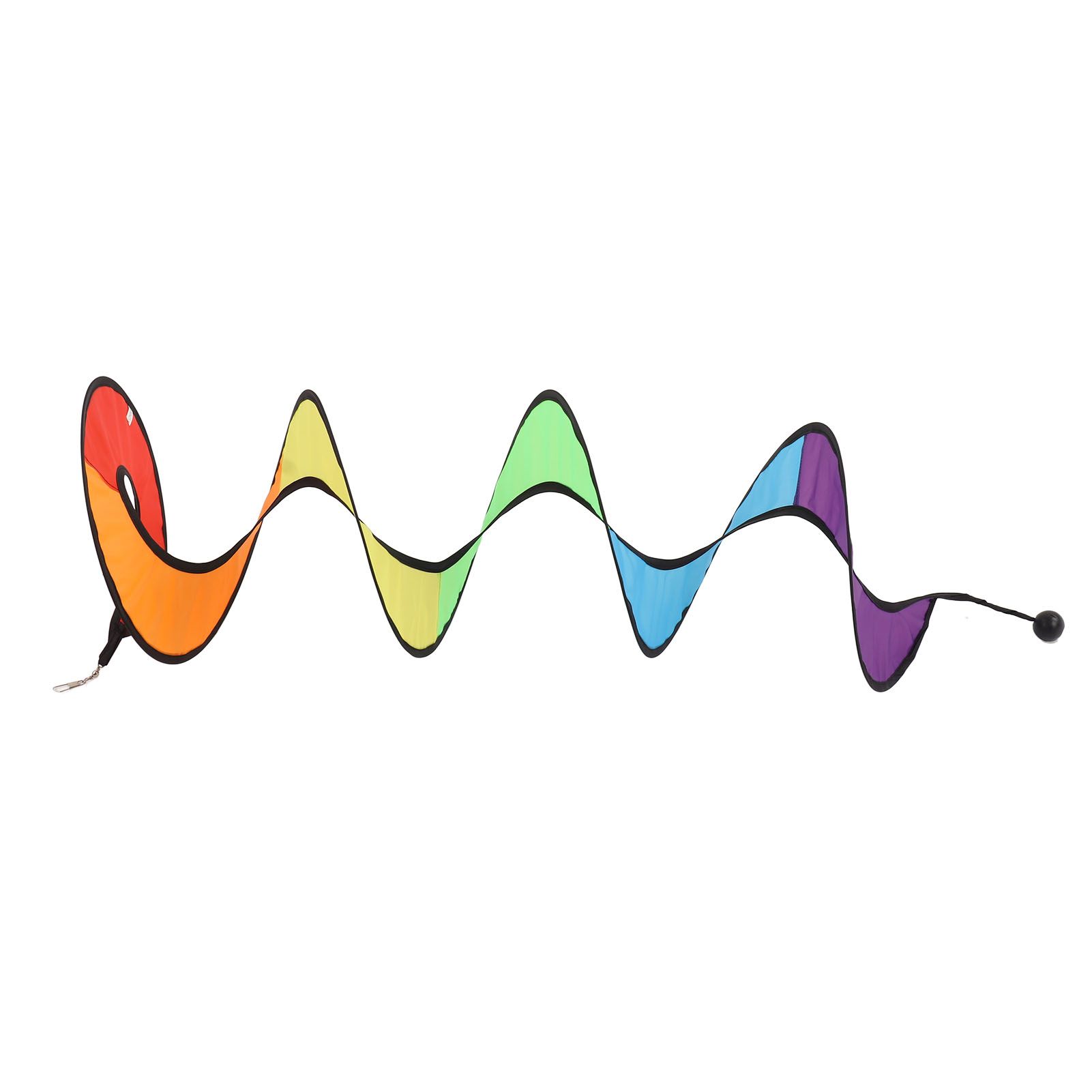 Wind Spinner Foldable Colorful Spiral Rainbow Wind Sculpture Spinner Hanging view 2