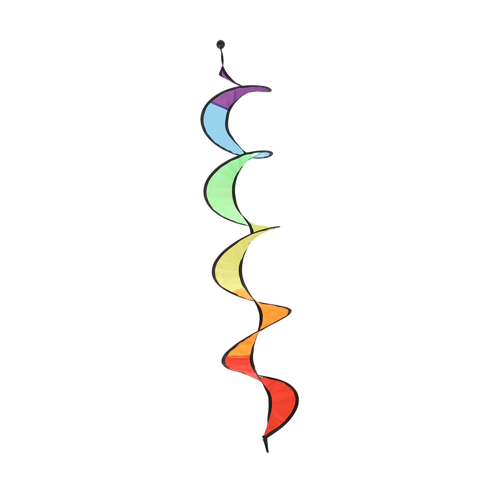 Wind Spinner Foldable Colorful Spiral Rainbow Wind Sculpture Spinner Hanging view 5