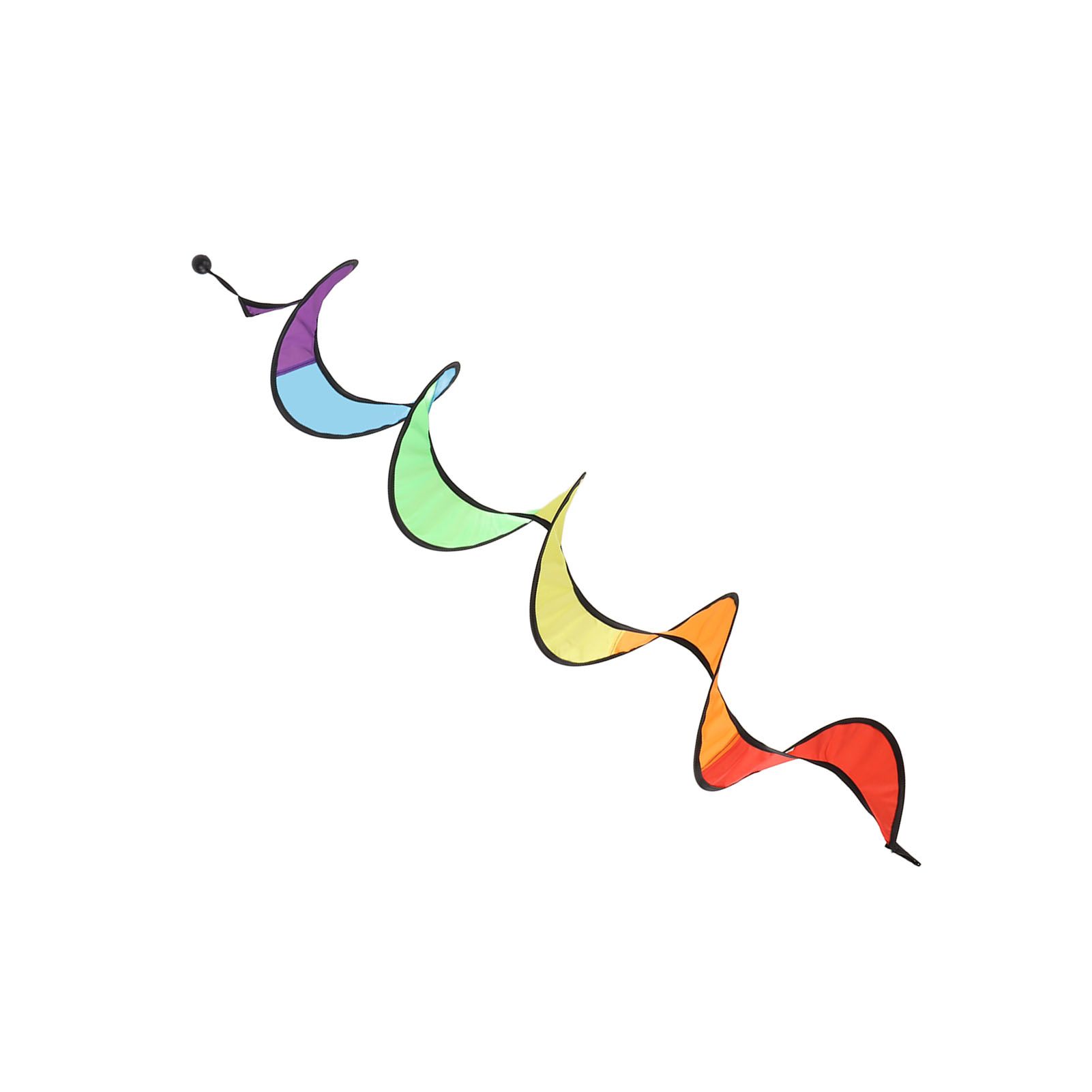 Wind Spinner Foldable Colorful Spiral Rainbow Wind Sculpture Spinner Hanging view 6