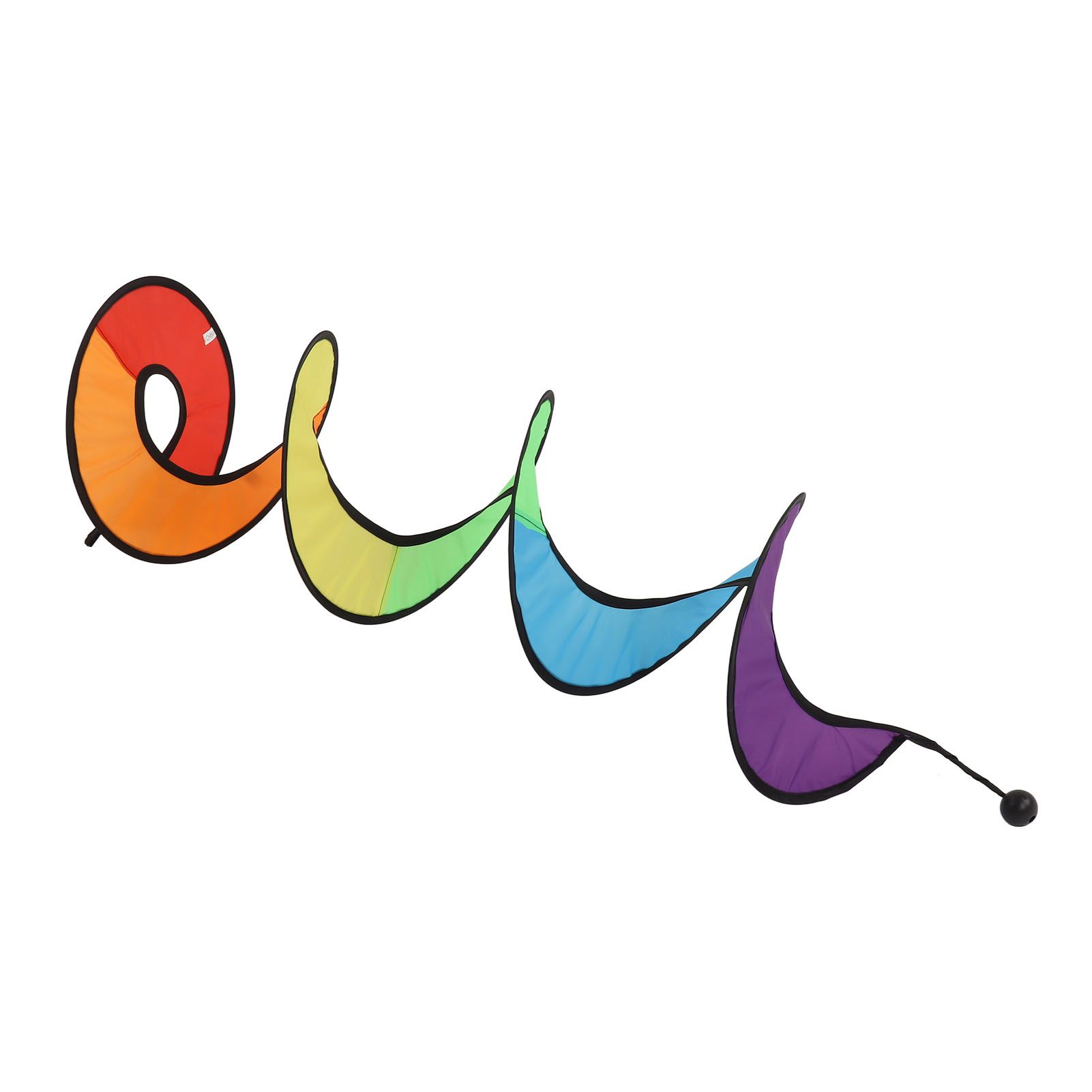 Wind Spinner Foldable Colorful Spiral Rainbow Wind Sculpture Spinner Hanging view 10