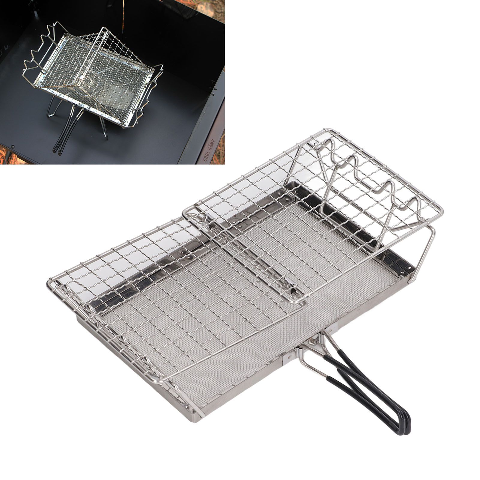 Camping Stove Toaster Foldable Portable Stable Structure Stainless Steel view 11
