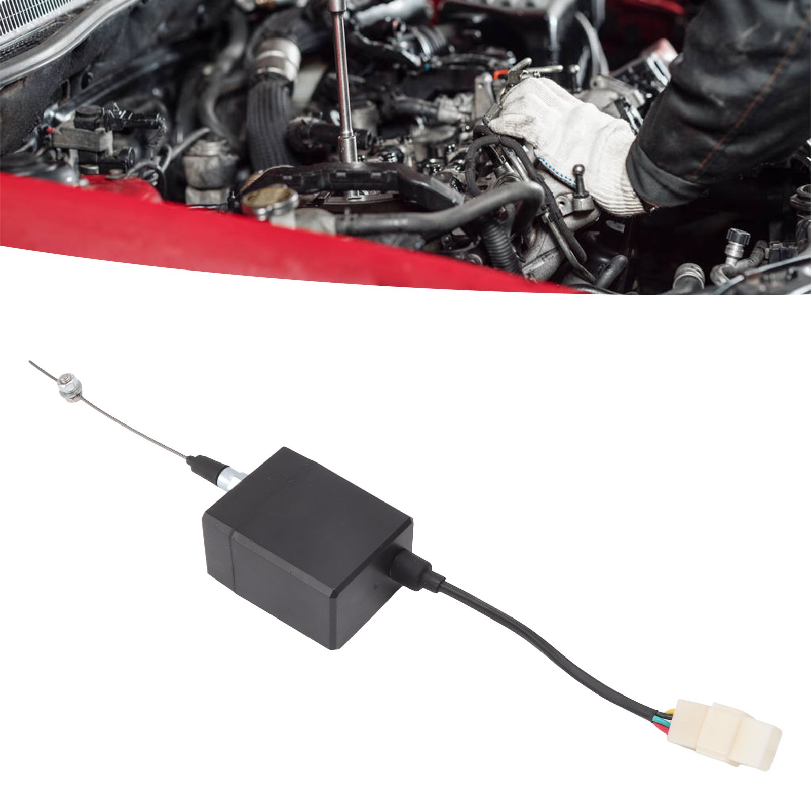 12V 4 Wire Diesel Engine Stop Switch Electronic Shutdown Switch Steel Wire view 11