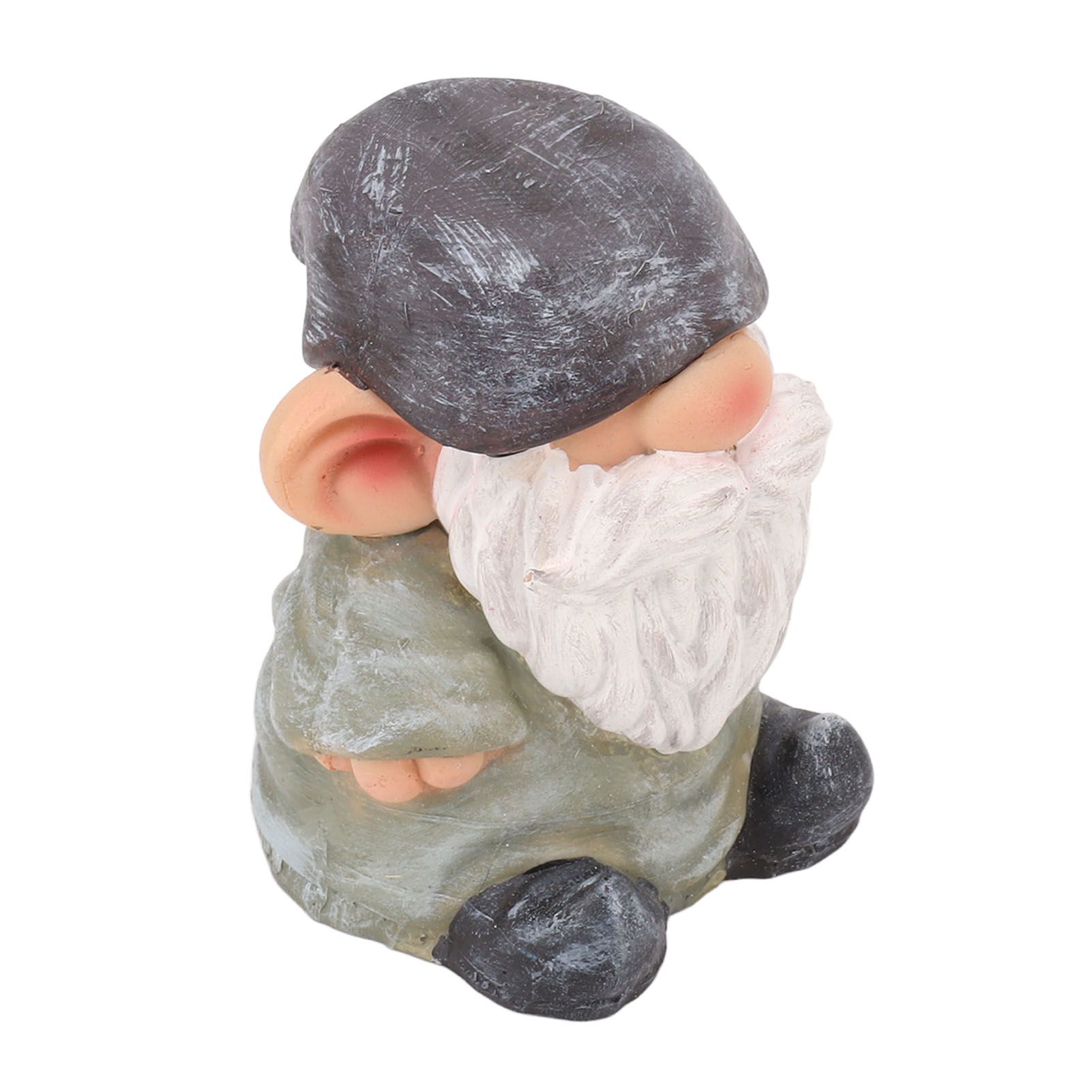 Garden Gnome Resin Structure Stable Bottom Retro Style Gnome Figurine for view 2