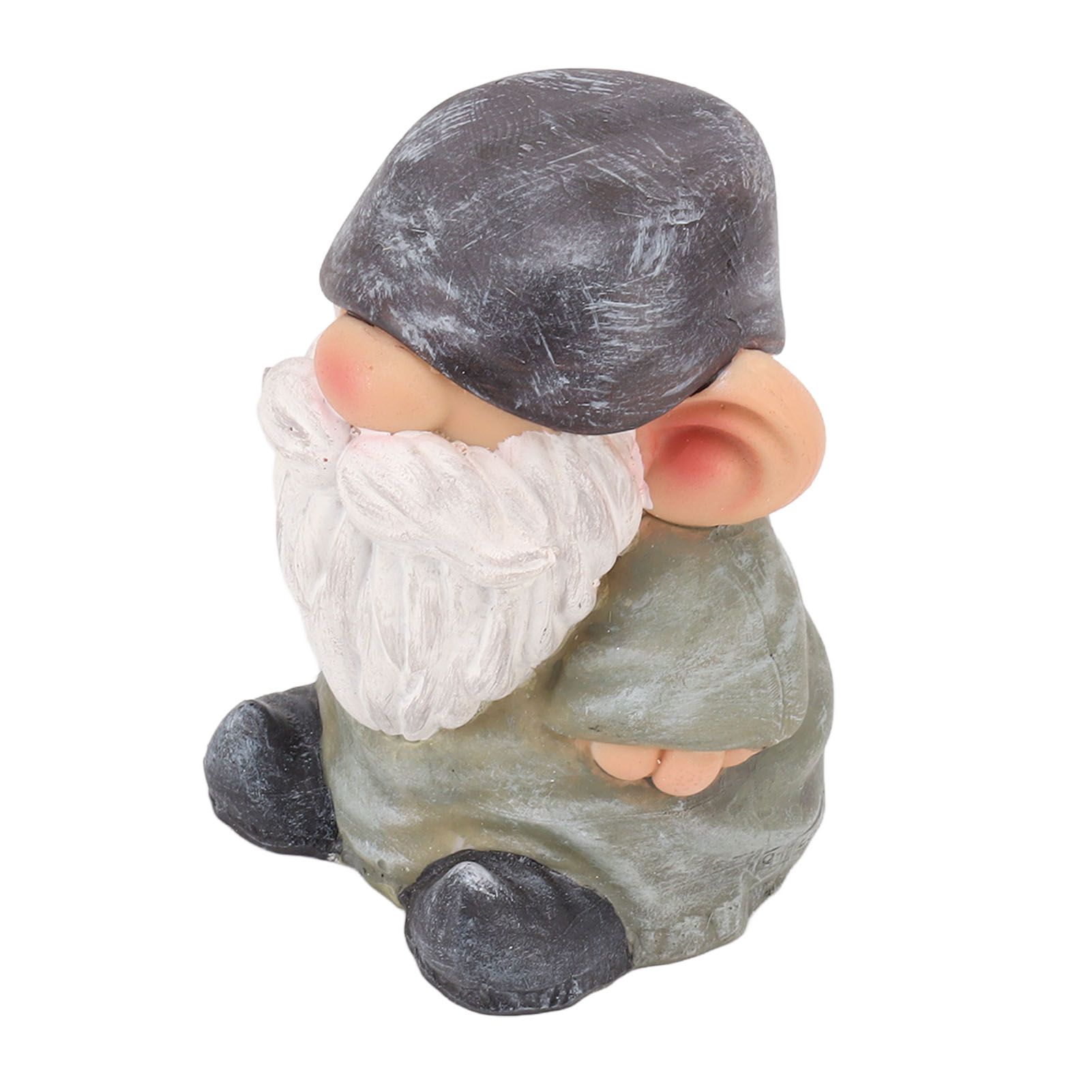 Garden Gnome Resin Structure Stable Bottom Retro Style Gnome Figurine for view 3