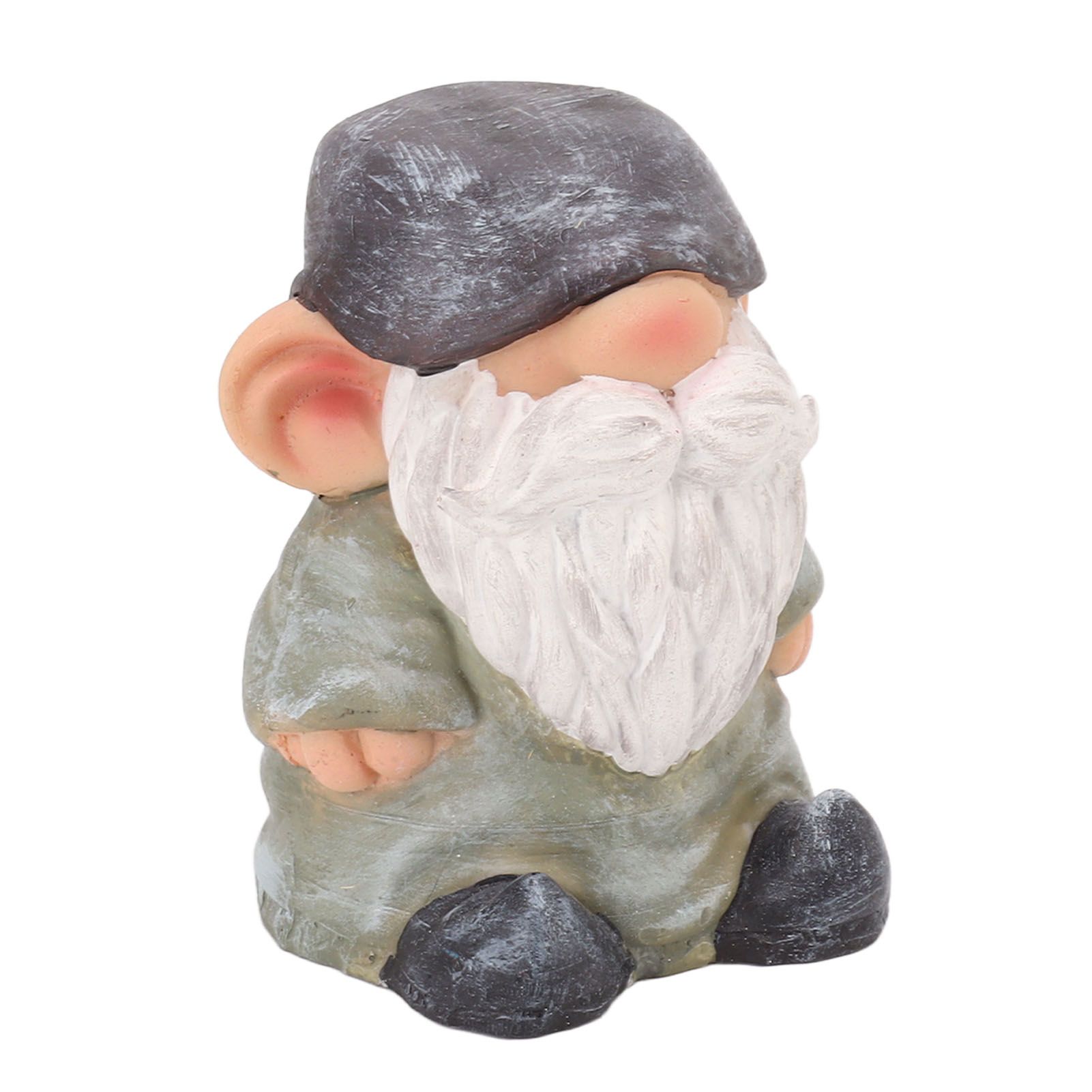 Garden Gnome Resin Structure Stable Bottom Retro Style Gnome Figurine for view 5