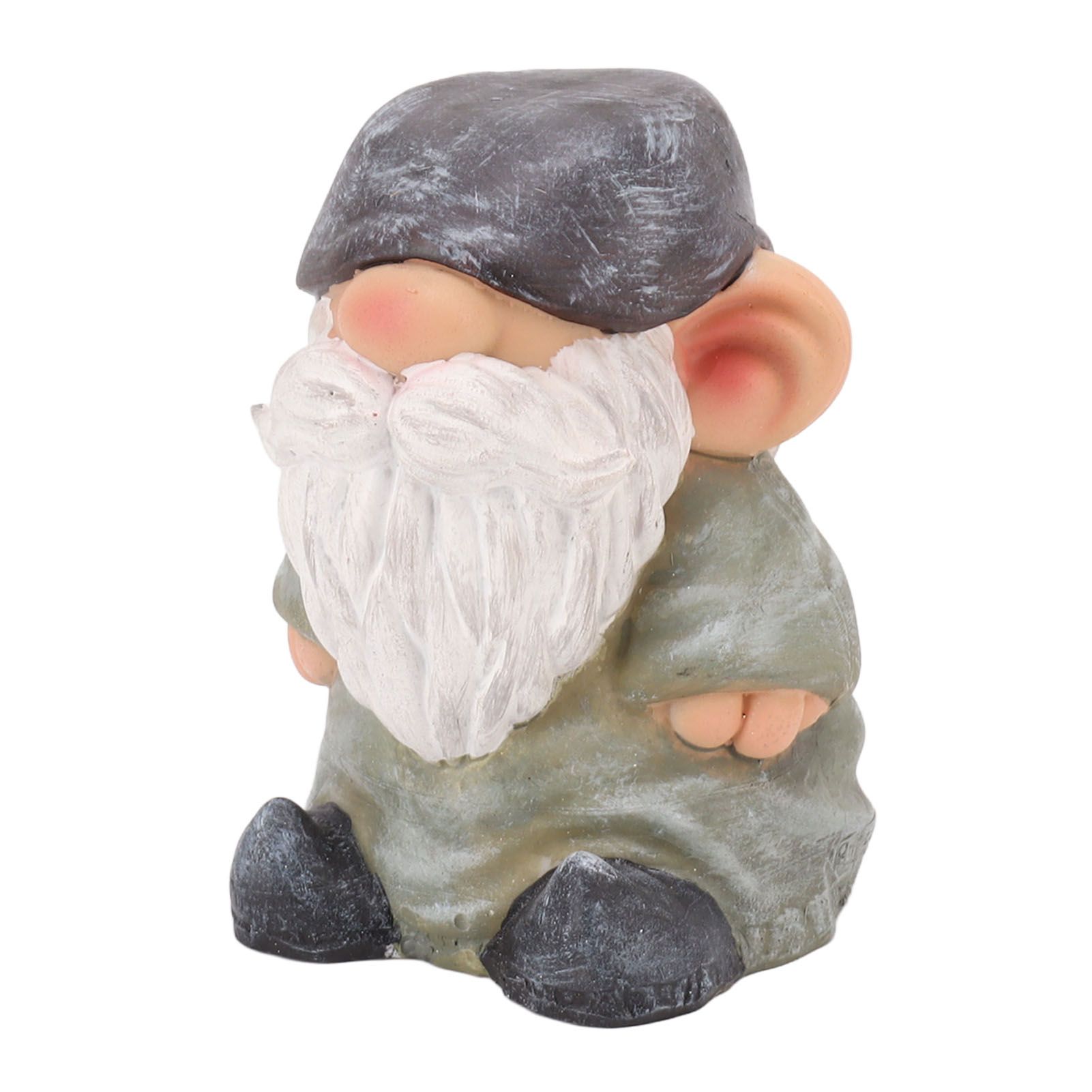Garden Gnome Resin Structure Stable Bottom Retro Style Gnome Figurine for view 6