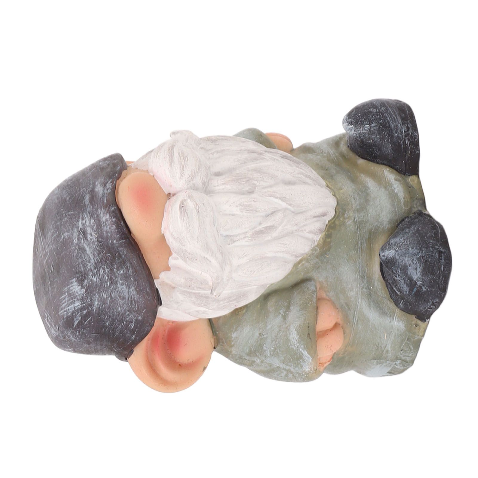 Garden Gnome Resin Structure Stable Bottom Retro Style Gnome Figurine for view 8