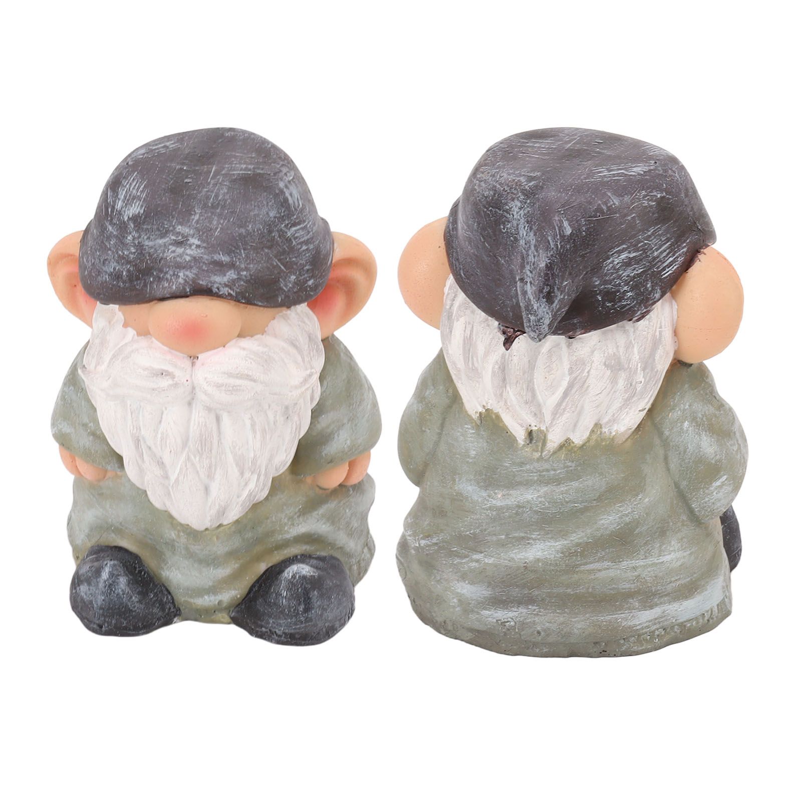 Garden Gnome Resin Structure Stable Bottom Retro Style Gnome Figurine for view 10