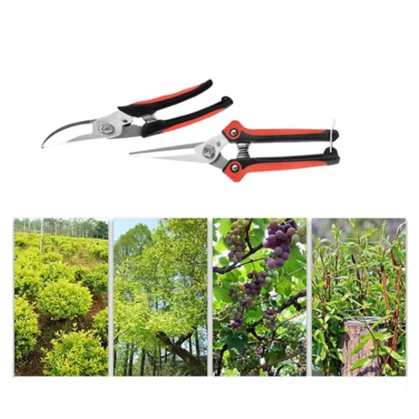 2Pcs Garden Pruning Shears Labor Saving Fruit Tree Thick Branch Pruning Shears view 7